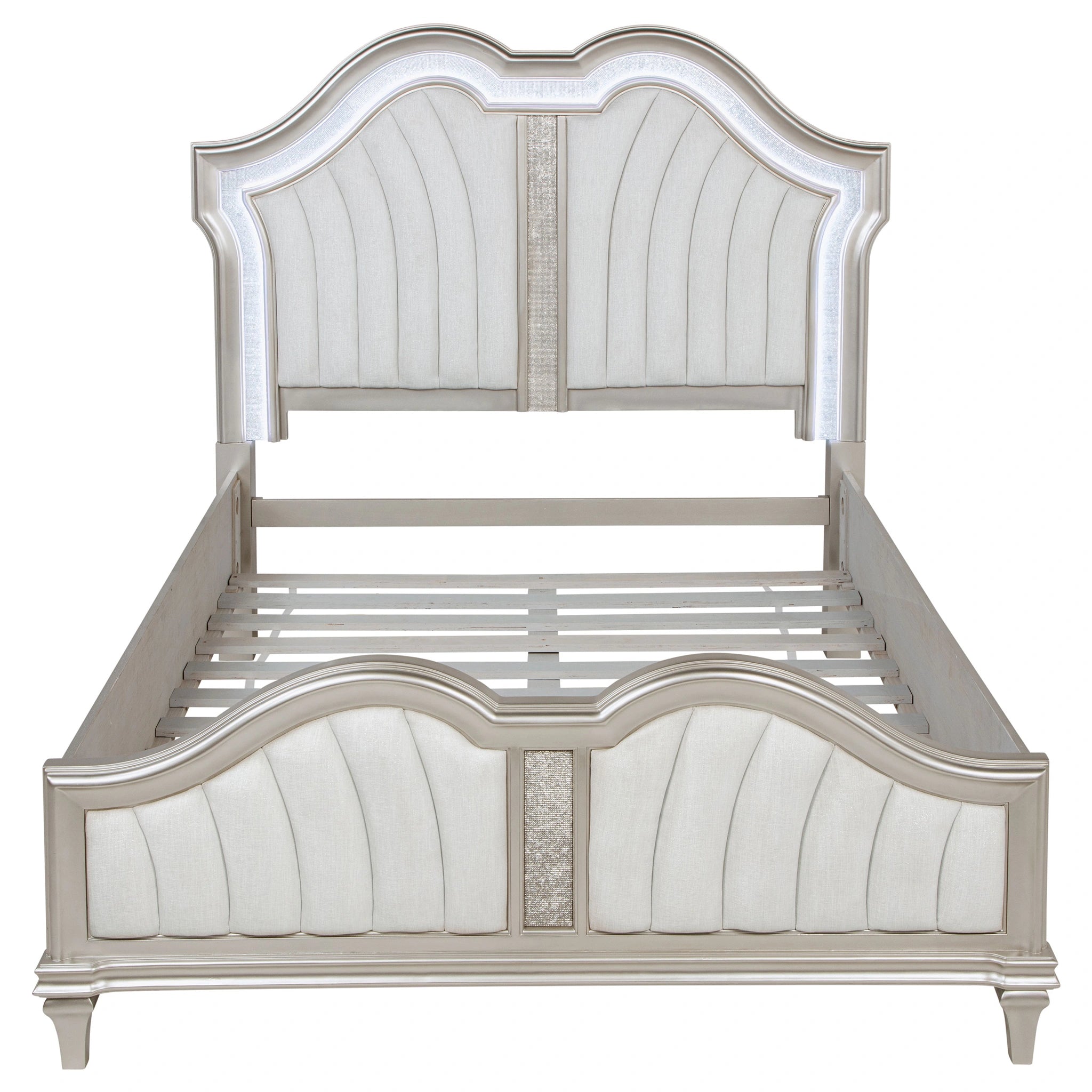 Evangeline Panel Bed with LED Lighting