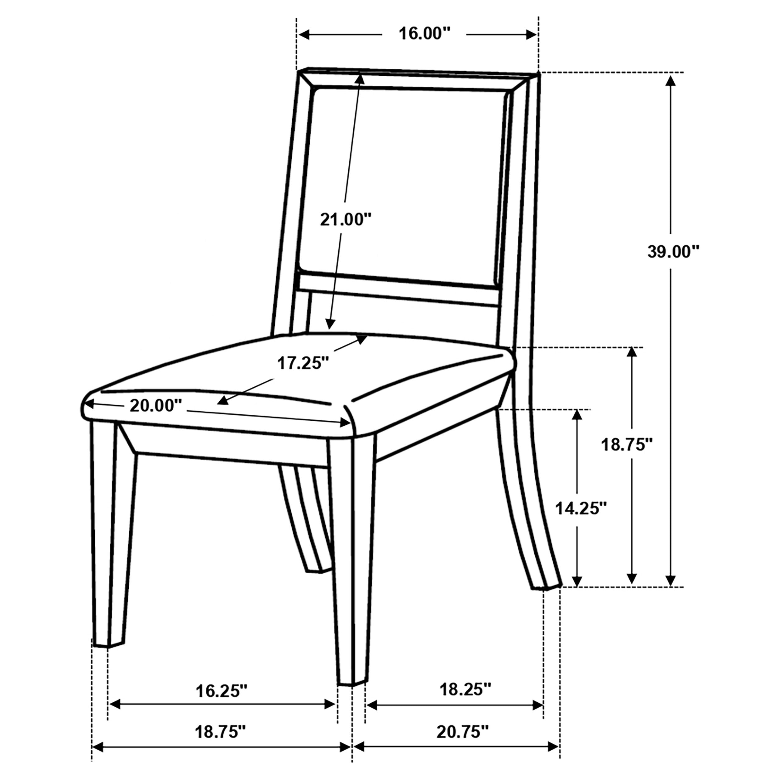 Louise Dining Side Chair - Romeo & Juliet Furniture (Warren,MI)
