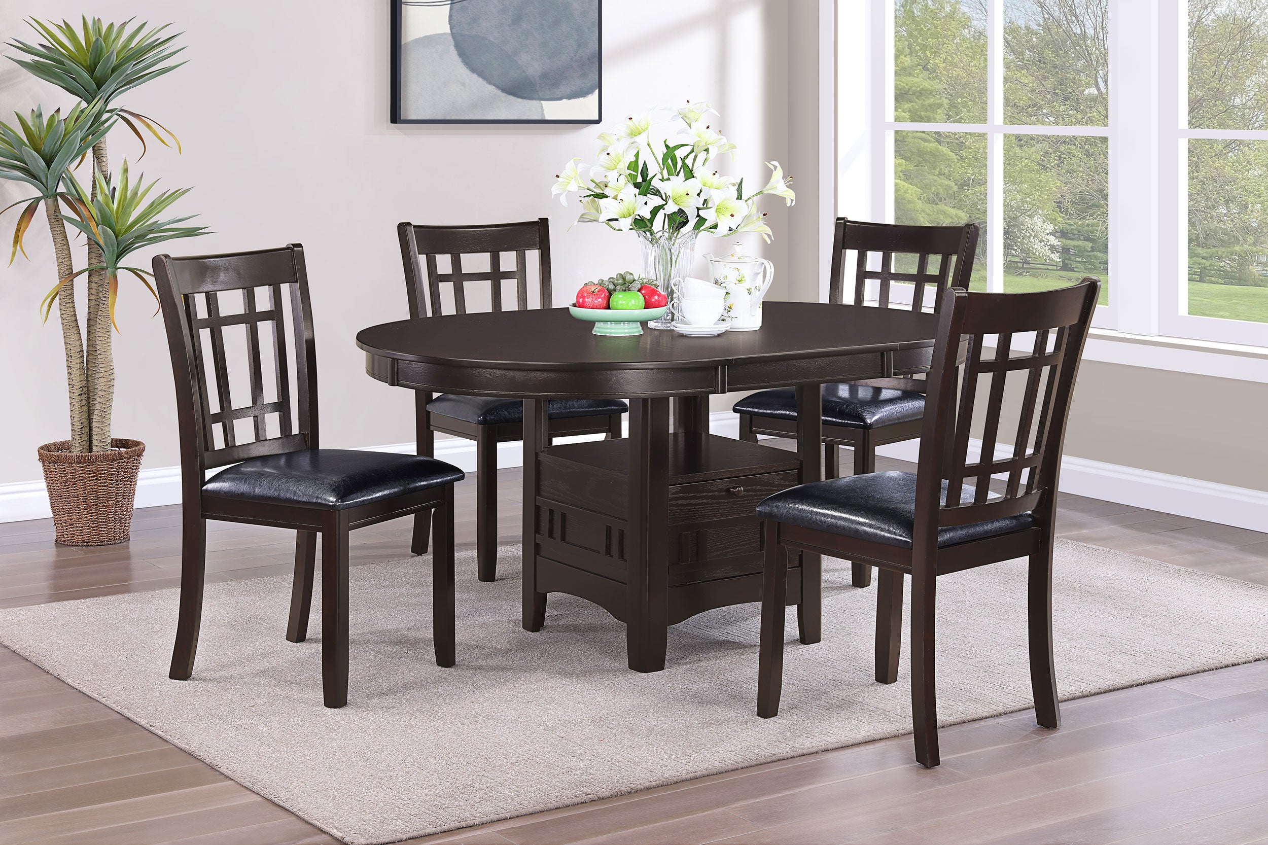 Lavon Extension Dining Table - Romeo & Juliet Furniture (Warren,MI)