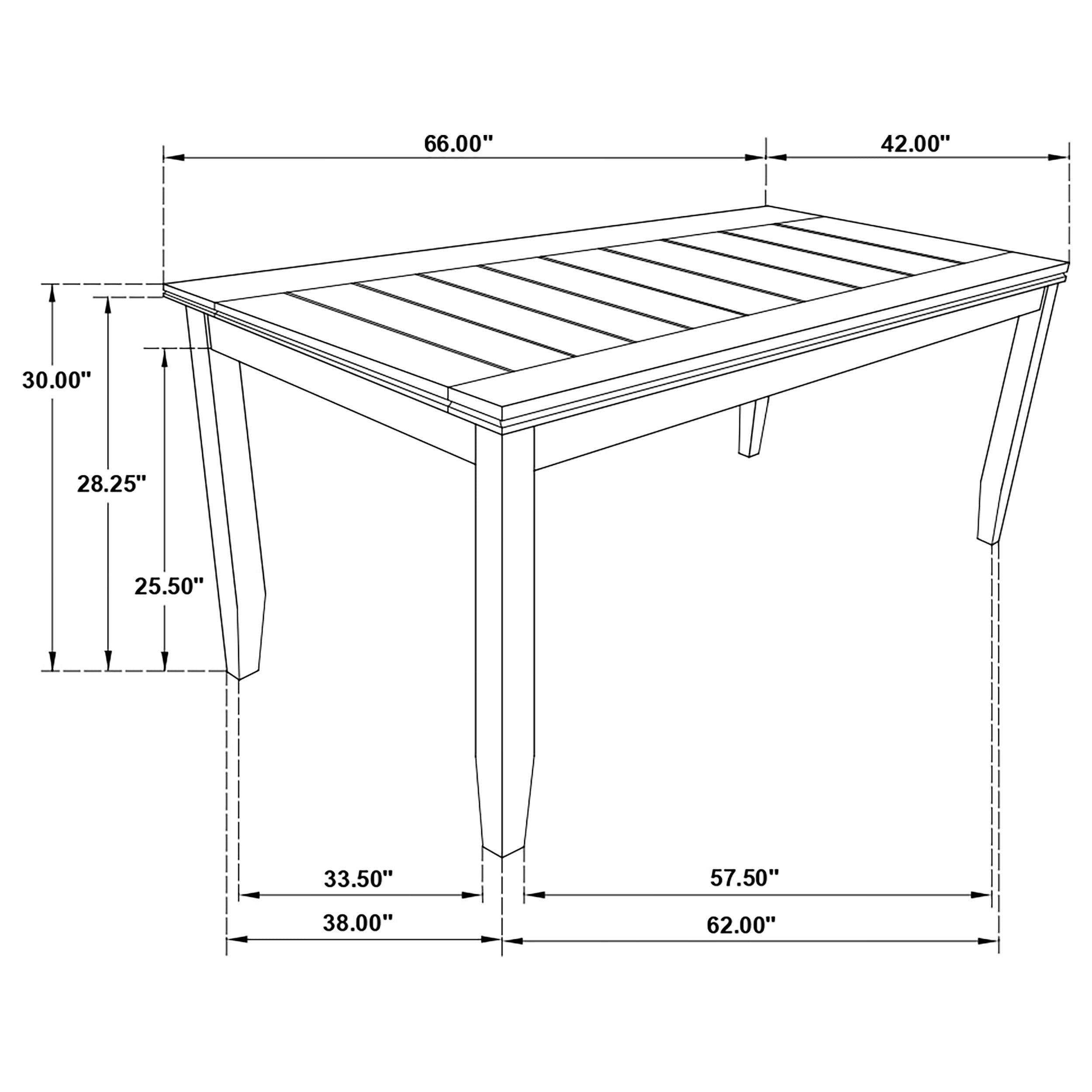 Dalila Dining Table - Romeo & Juliet Furniture (Warren,MI)