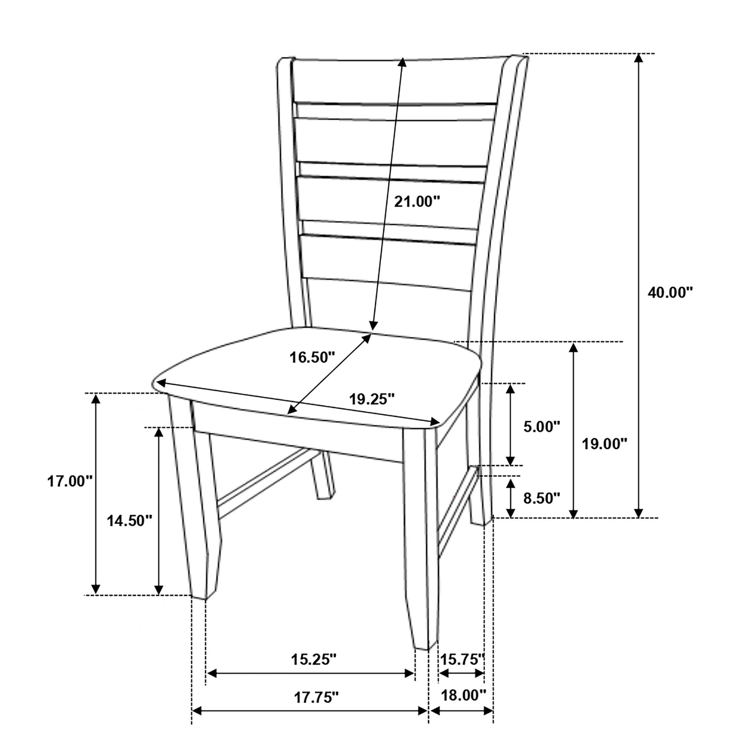 Dalila Dining Side Chair - Romeo & Juliet Furniture (Warren,MI)