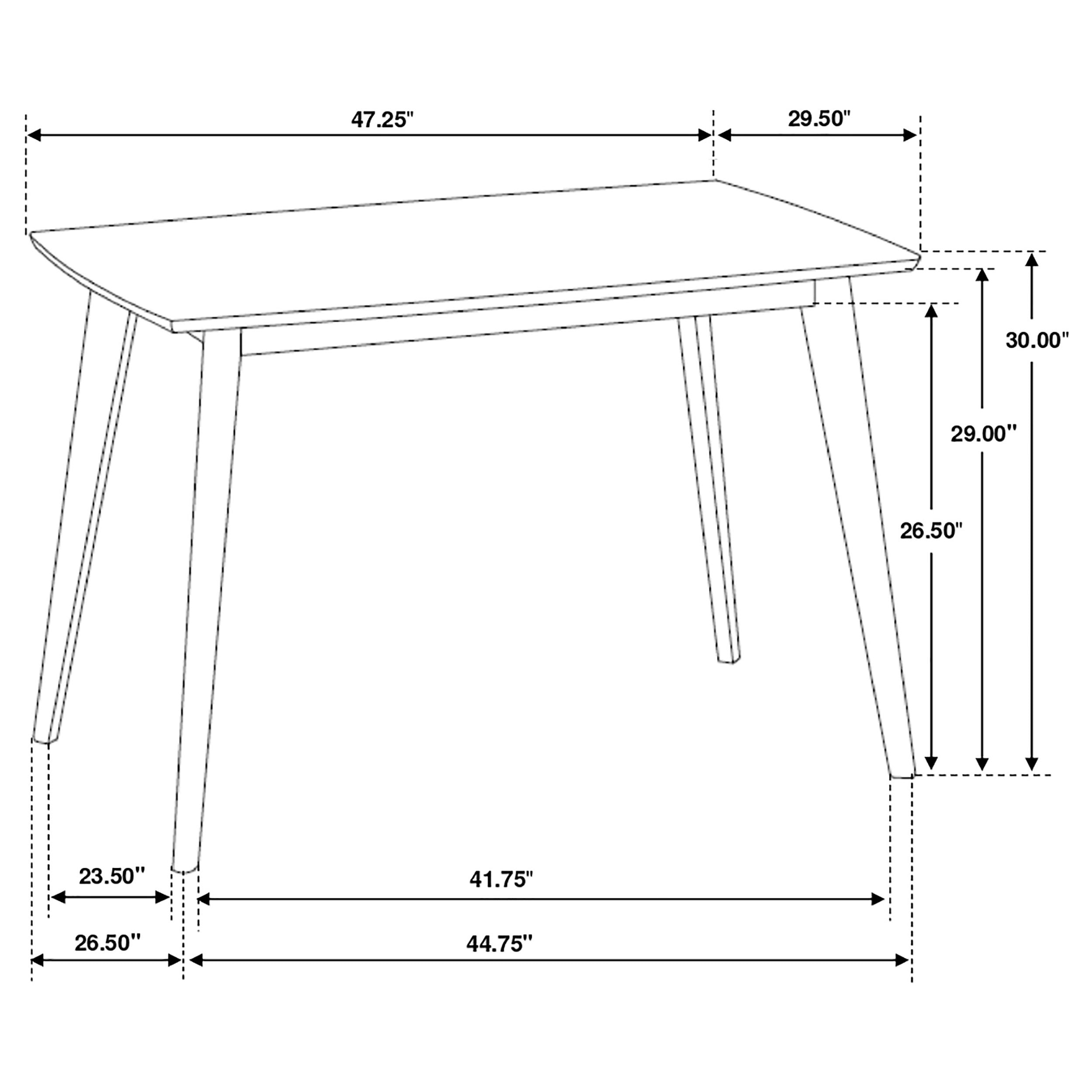 Kersey Dining Table - Romeo & Juliet Furniture (Warren,MI)