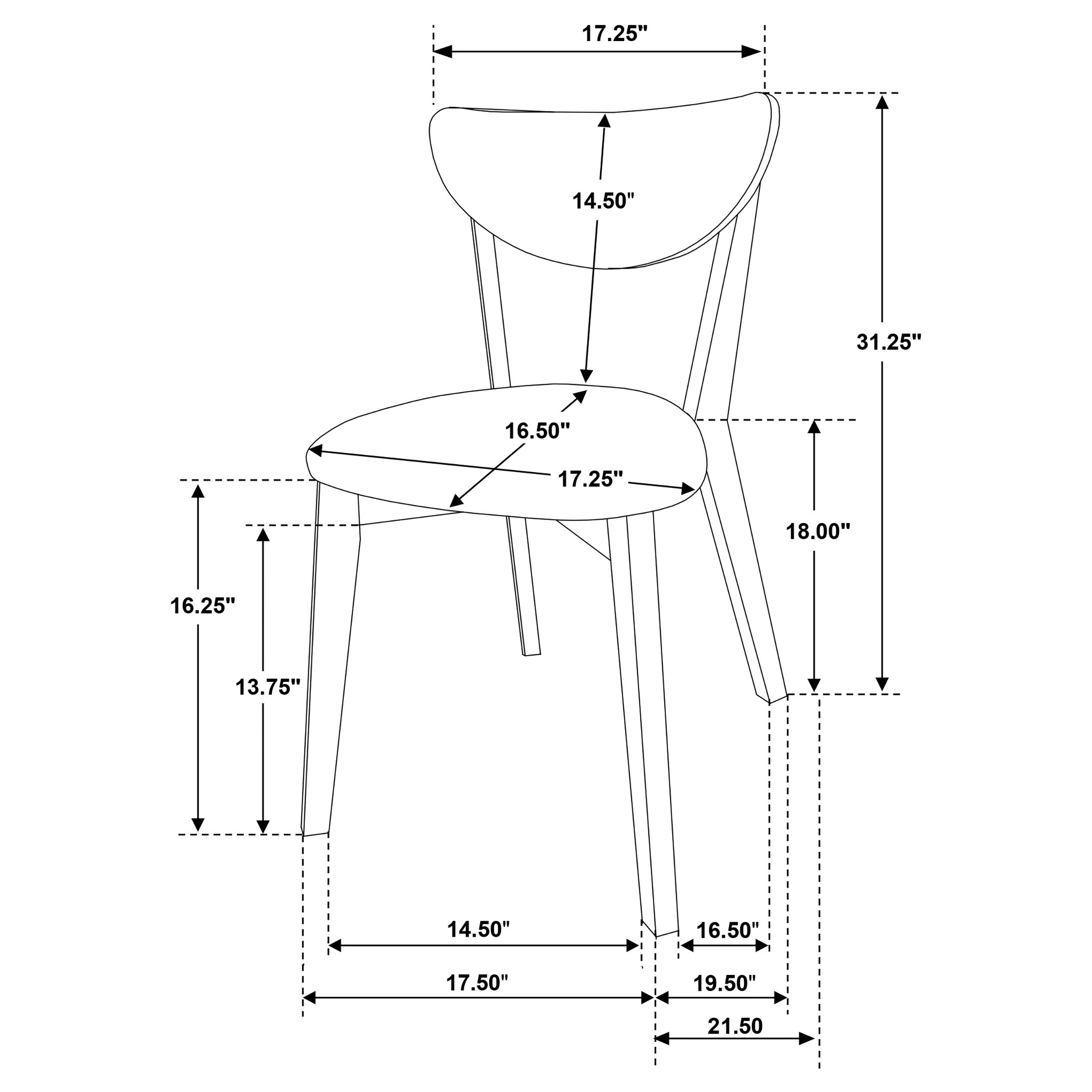 Jedda Dining Side Chair - Romeo & Juliet Furniture (Warren,MI)