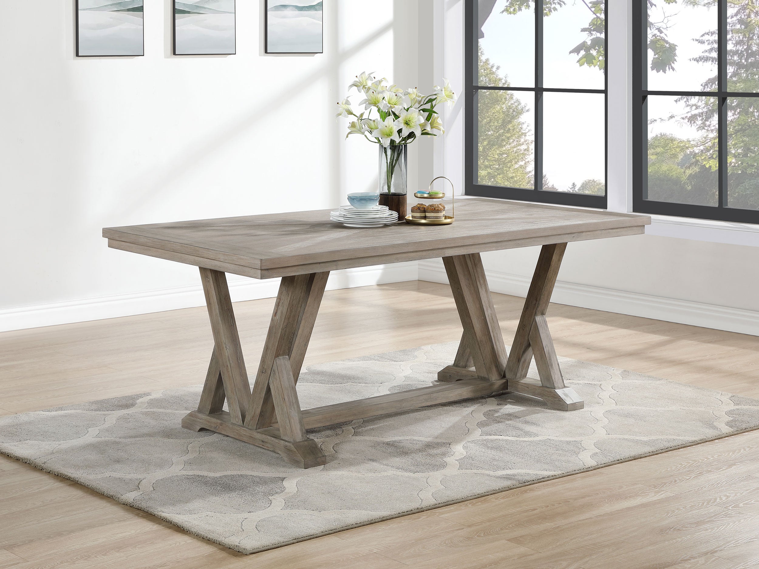 Cornelia Dining Table - Romeo & Juliet Furniture (Warren,MI)