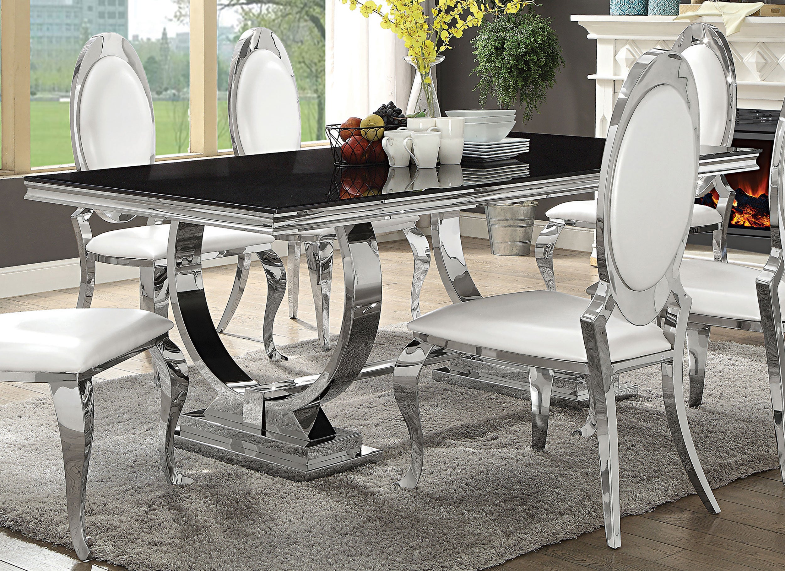 Antoine Dining Table - Romeo & Juliet Furniture (Warren,MI)