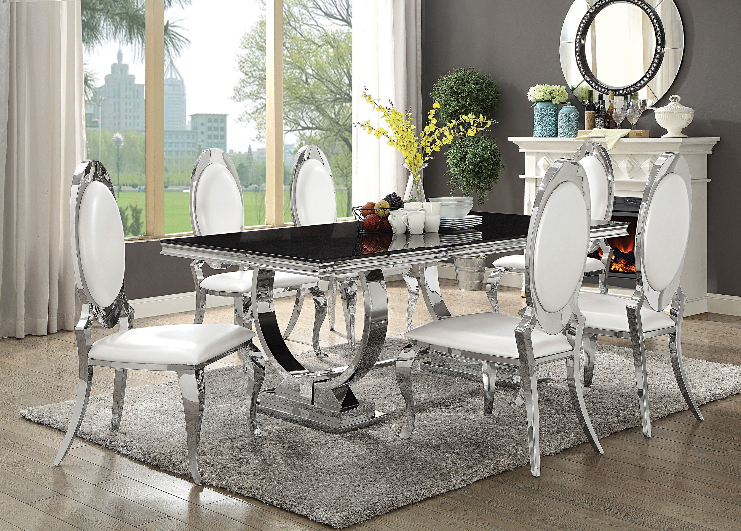Antoine Dining Table - Romeo & Juliet Furniture (Warren,MI)