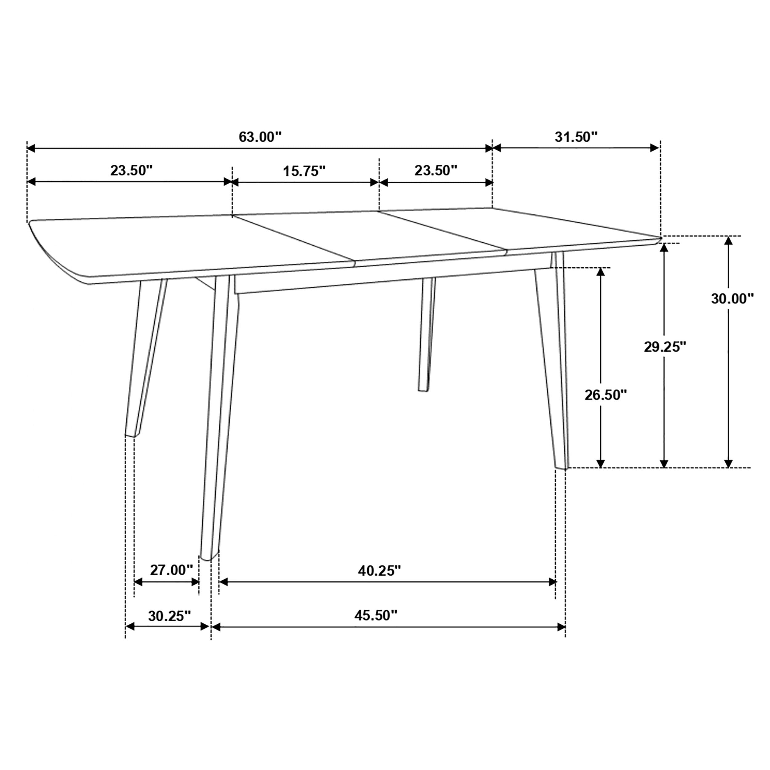 Alfredo Extension Dining Table - Romeo & Juliet Furniture (Warren,MI)