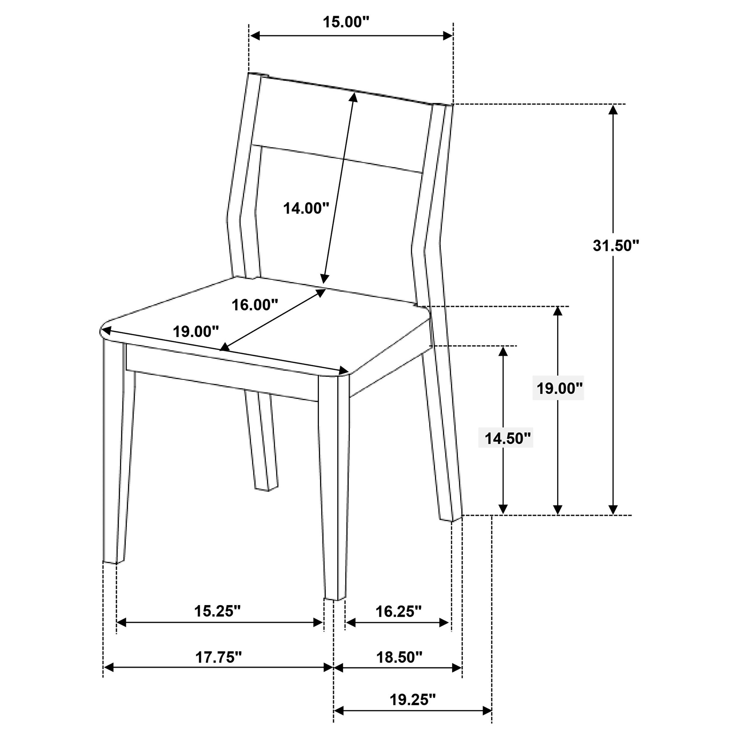 Almonte Dining Set - Romeo & Juliet Furniture (Warren,MI)