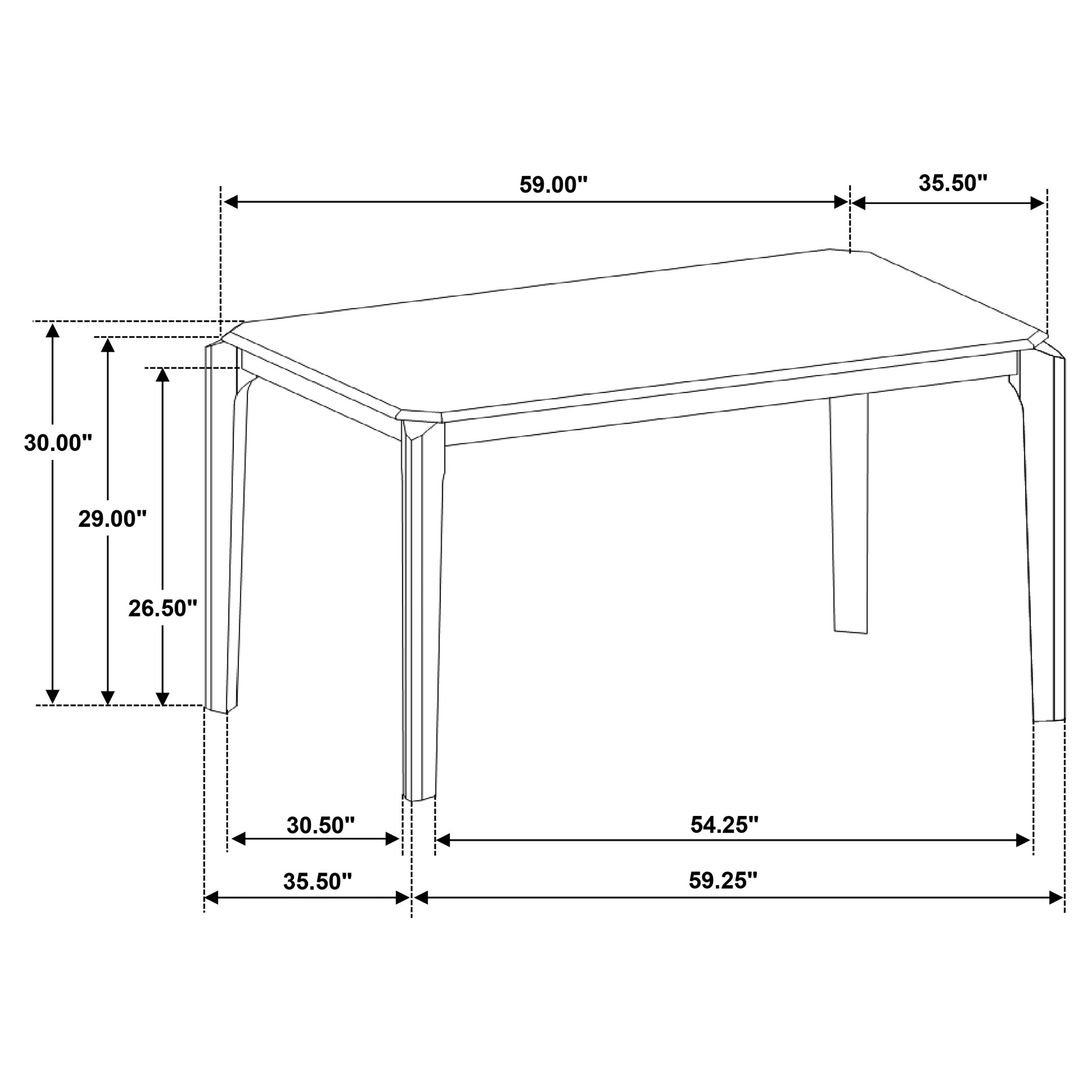 Almonte Dining Set - Romeo & Juliet Furniture (Warren,MI)