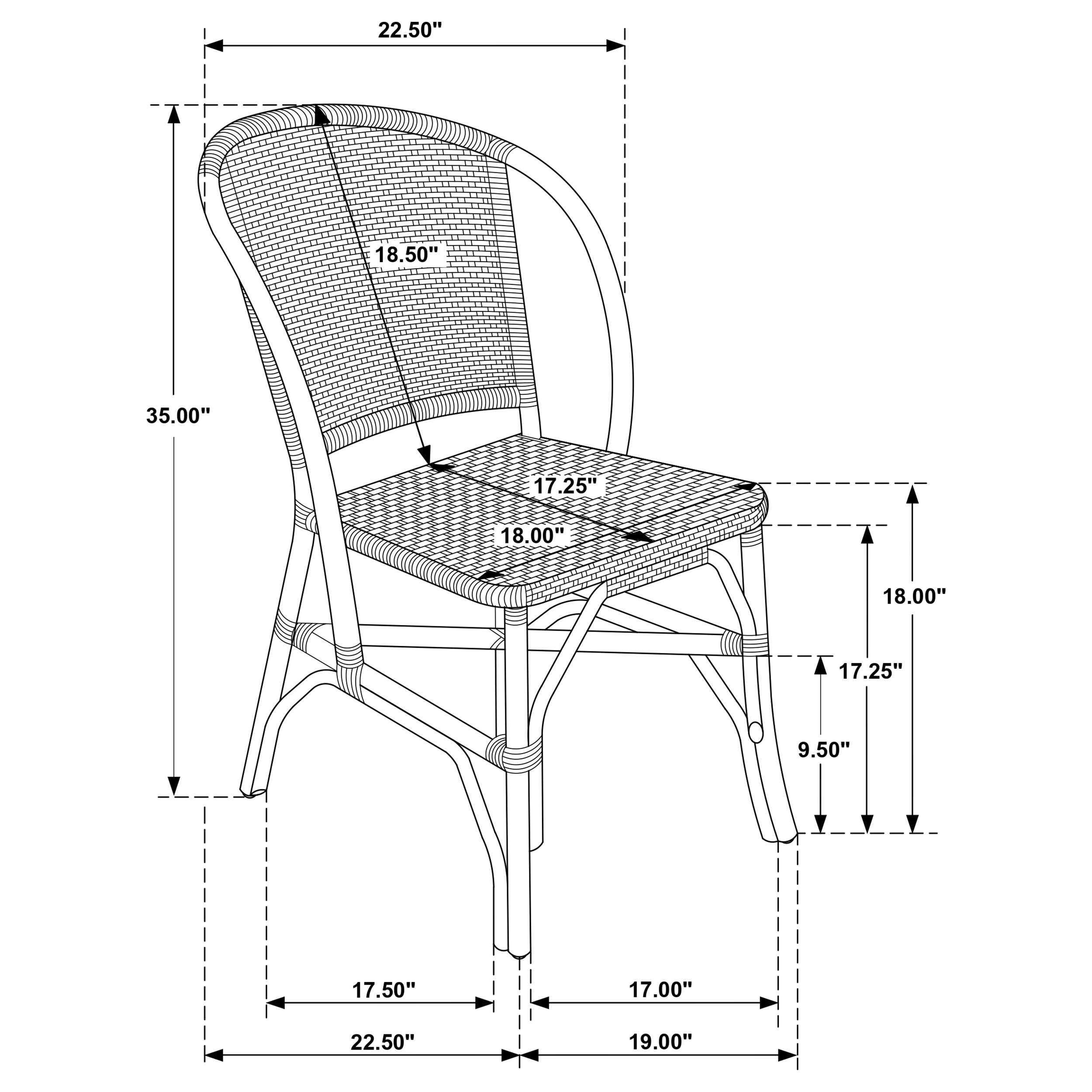 Lexley Dining Side Chair - Romeo & Juliet Furniture (Warren,MI)