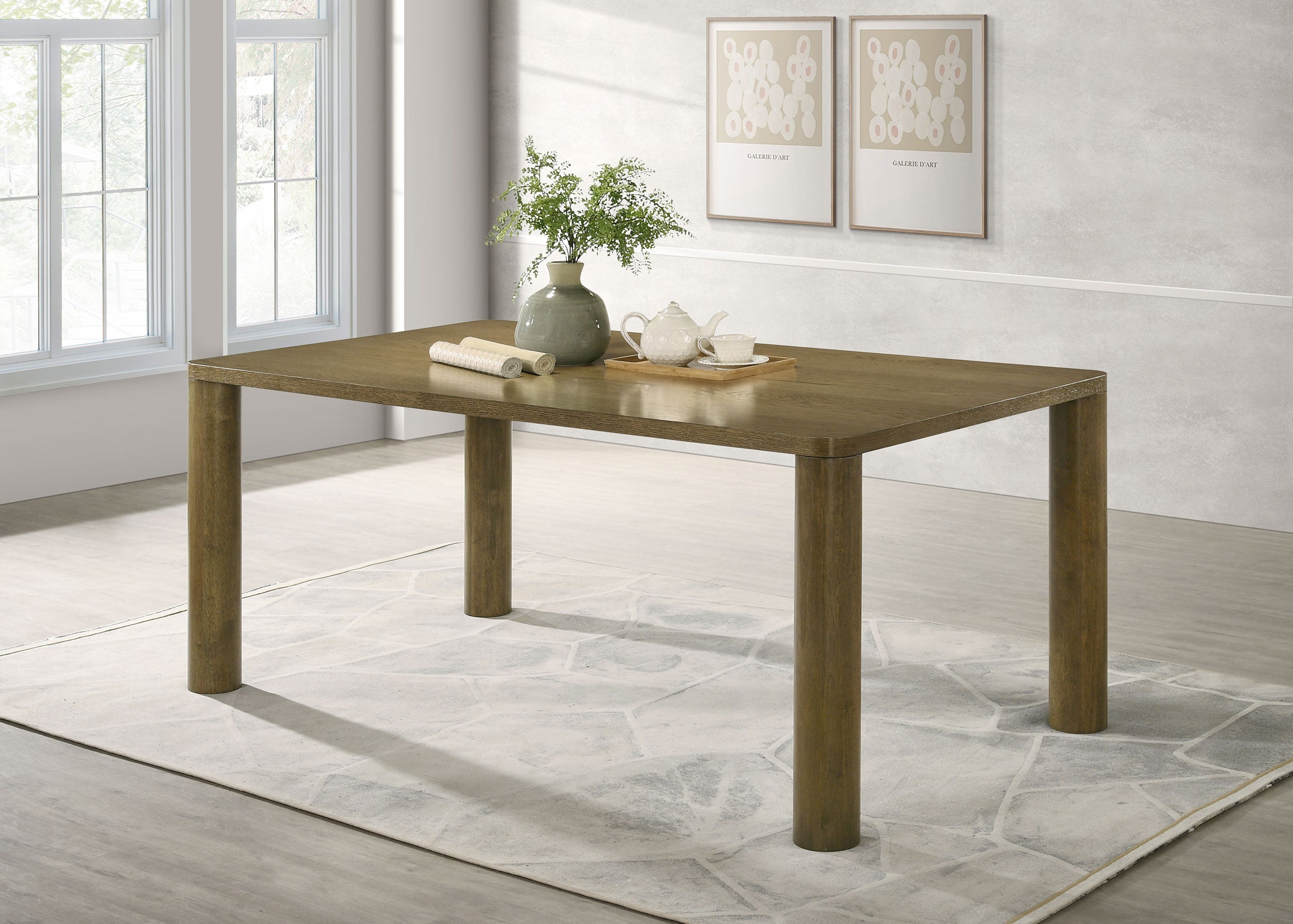 Castlewood Dining Table - Romeo & Juliet Furniture (Warren,MI)