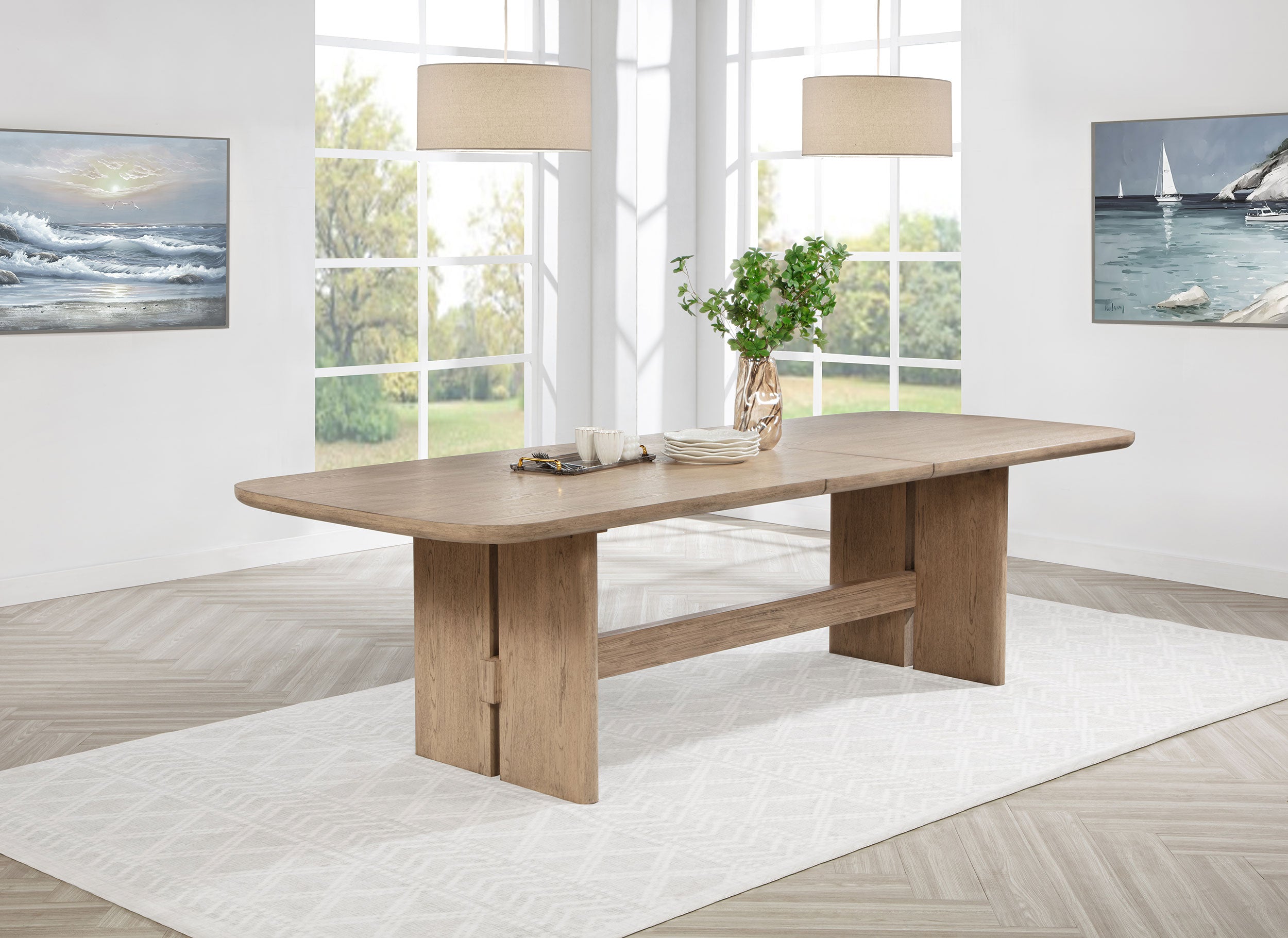 Kailani Extension Dining Table - Romeo & Juliet Furniture (Warren,MI)