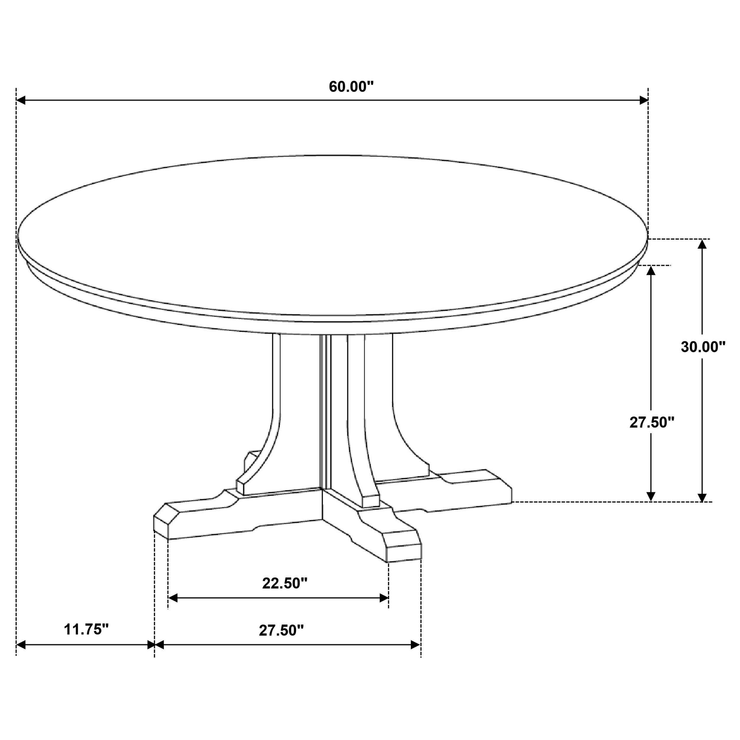 Hartville Dining Table - Romeo & Juliet Furniture (Warren,MI)