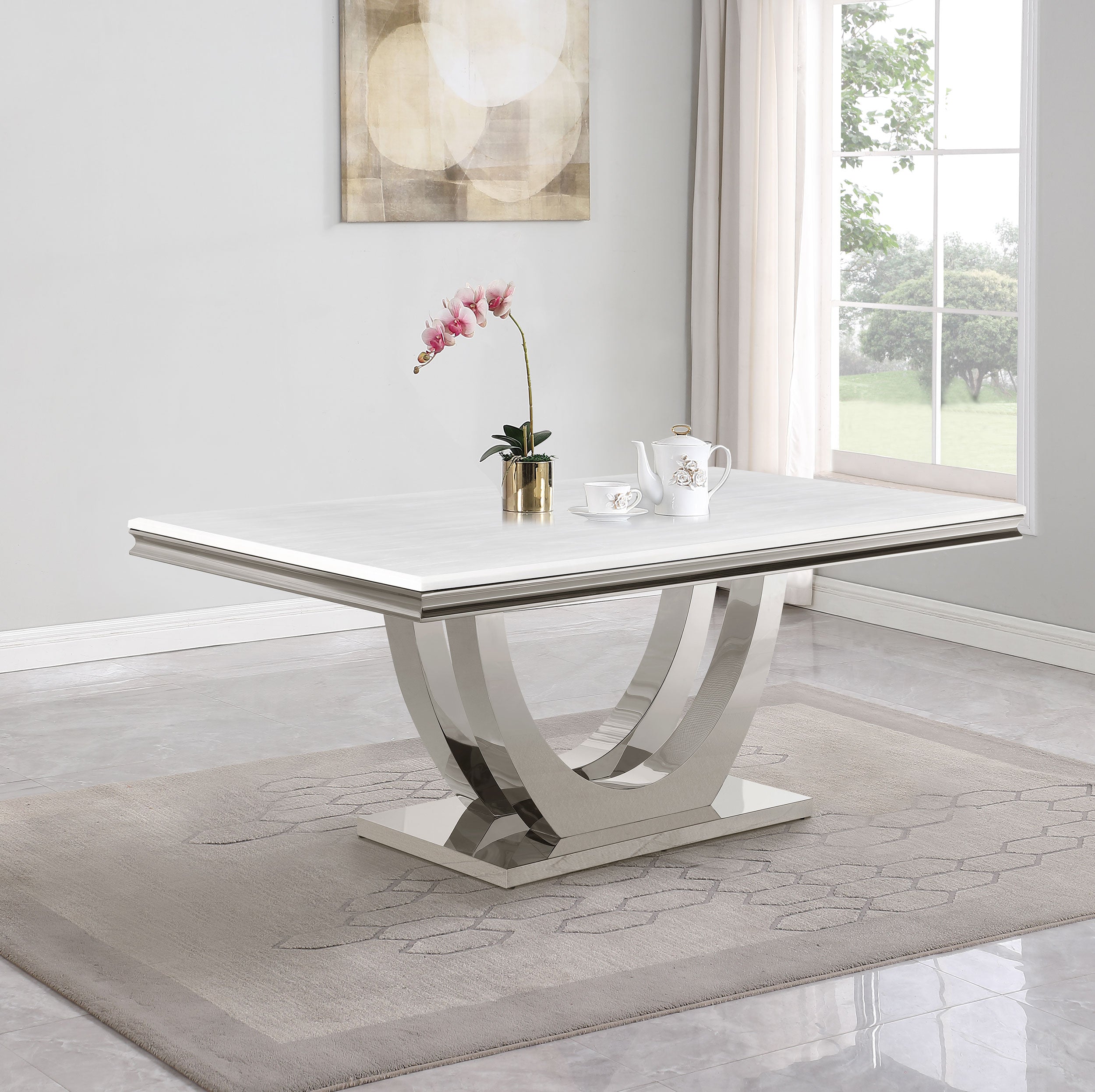 Kerwin Dining Table - Romeo & Juliet Furniture (Warren,MI)