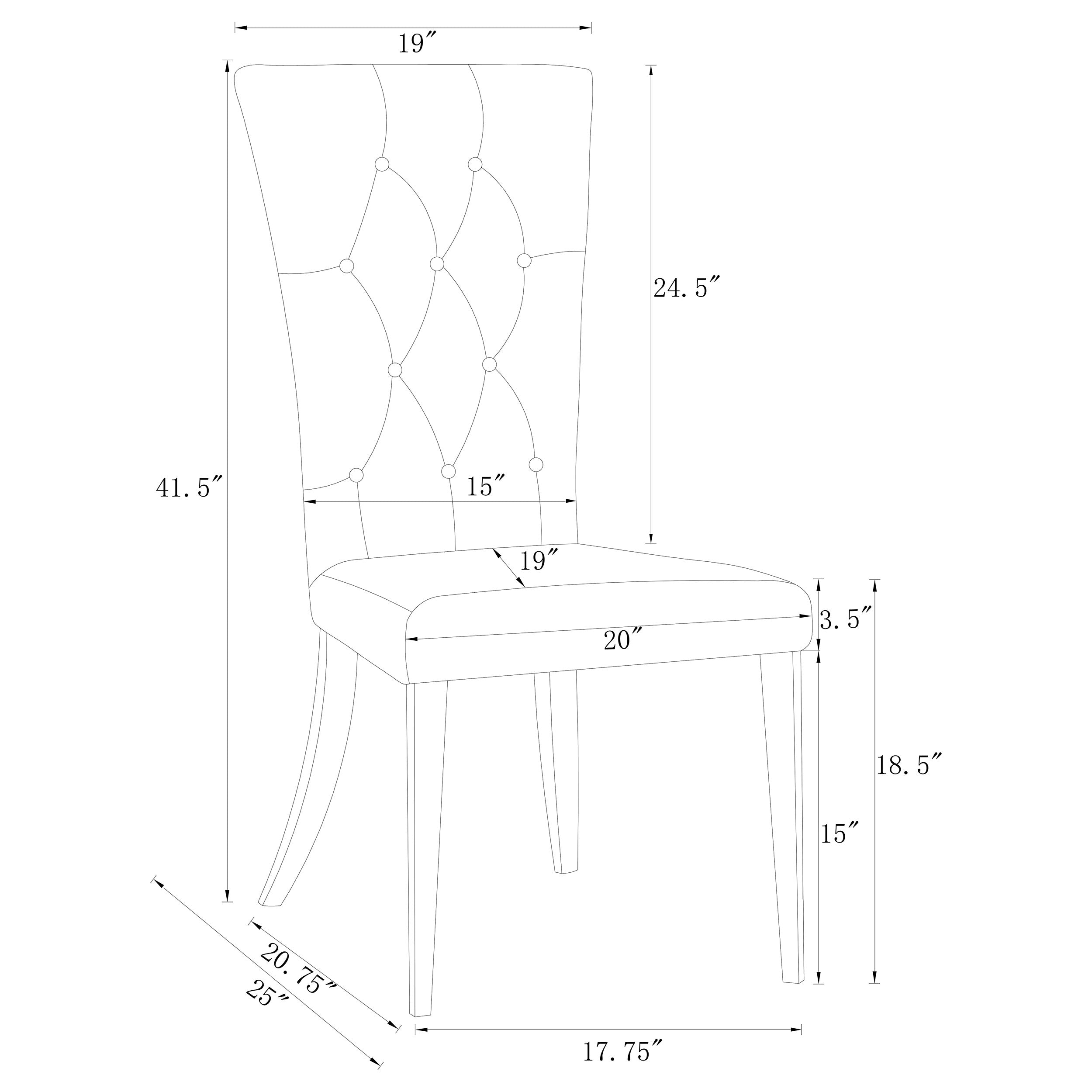 Kerwin Dining Side Chair - Romeo & Juliet Furniture (Warren,MI)