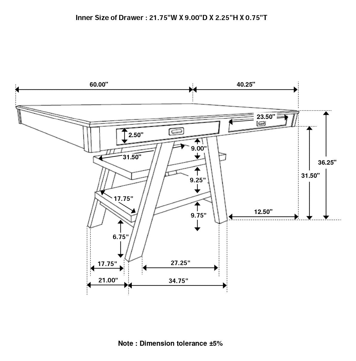 Dewey Counter Height Dining Set