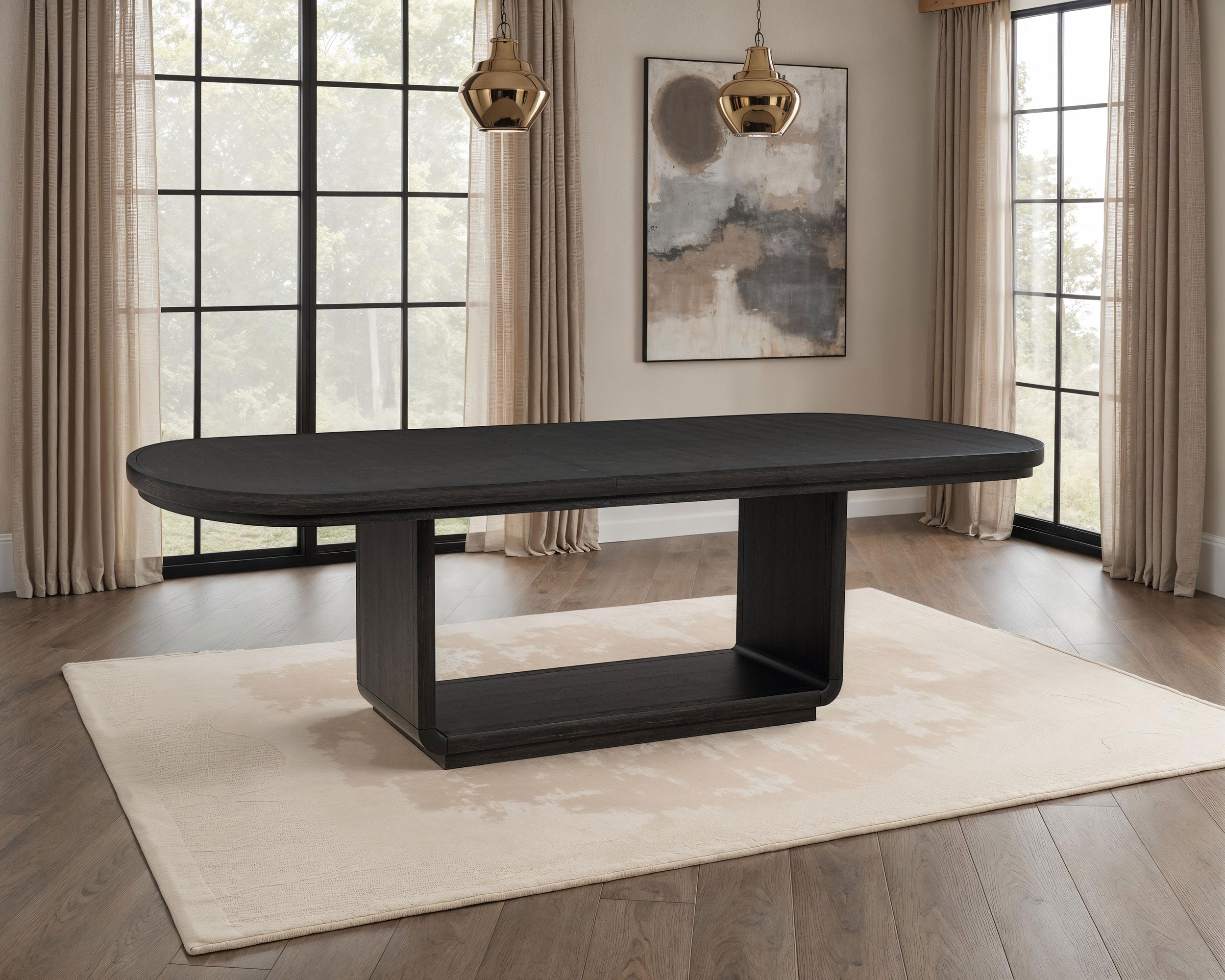 Leandro Extension Dining Table - Romeo & Juliet Furniture (Warren,MI)