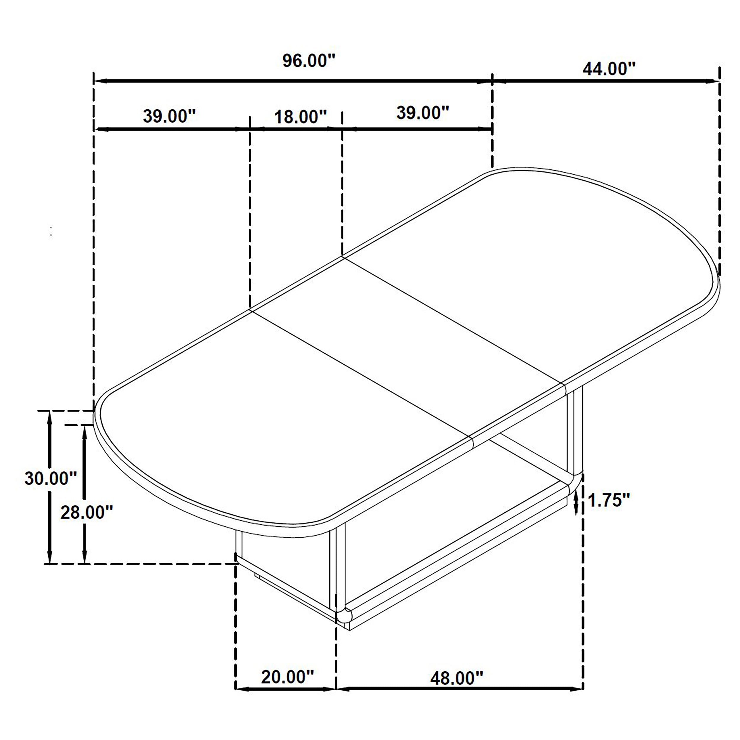 Leandro Extension Dining Table - Romeo & Juliet Furniture (Warren,MI)