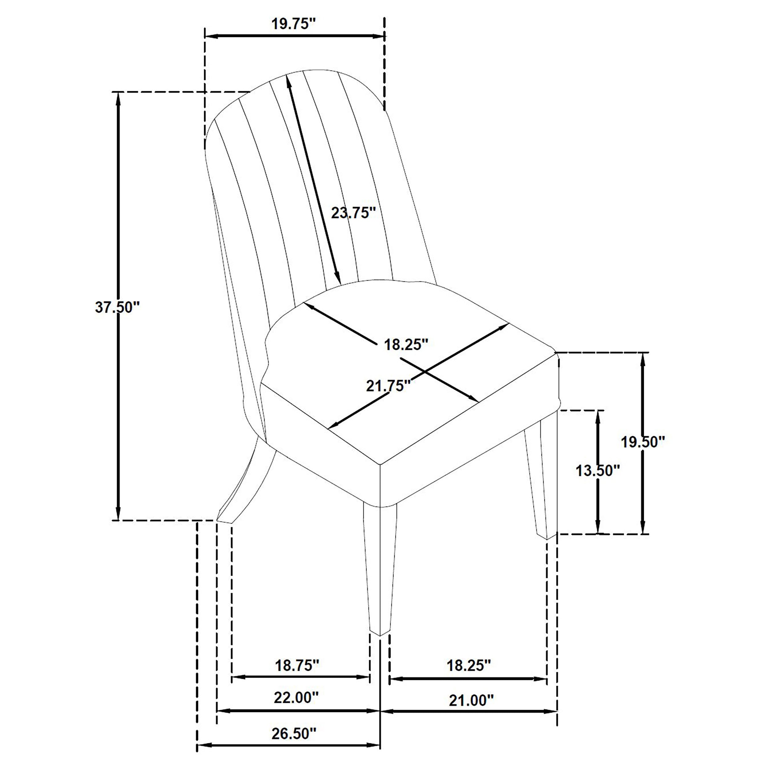 Leandro Dining Side Chair - Romeo & Juliet Furniture (Warren,MI)