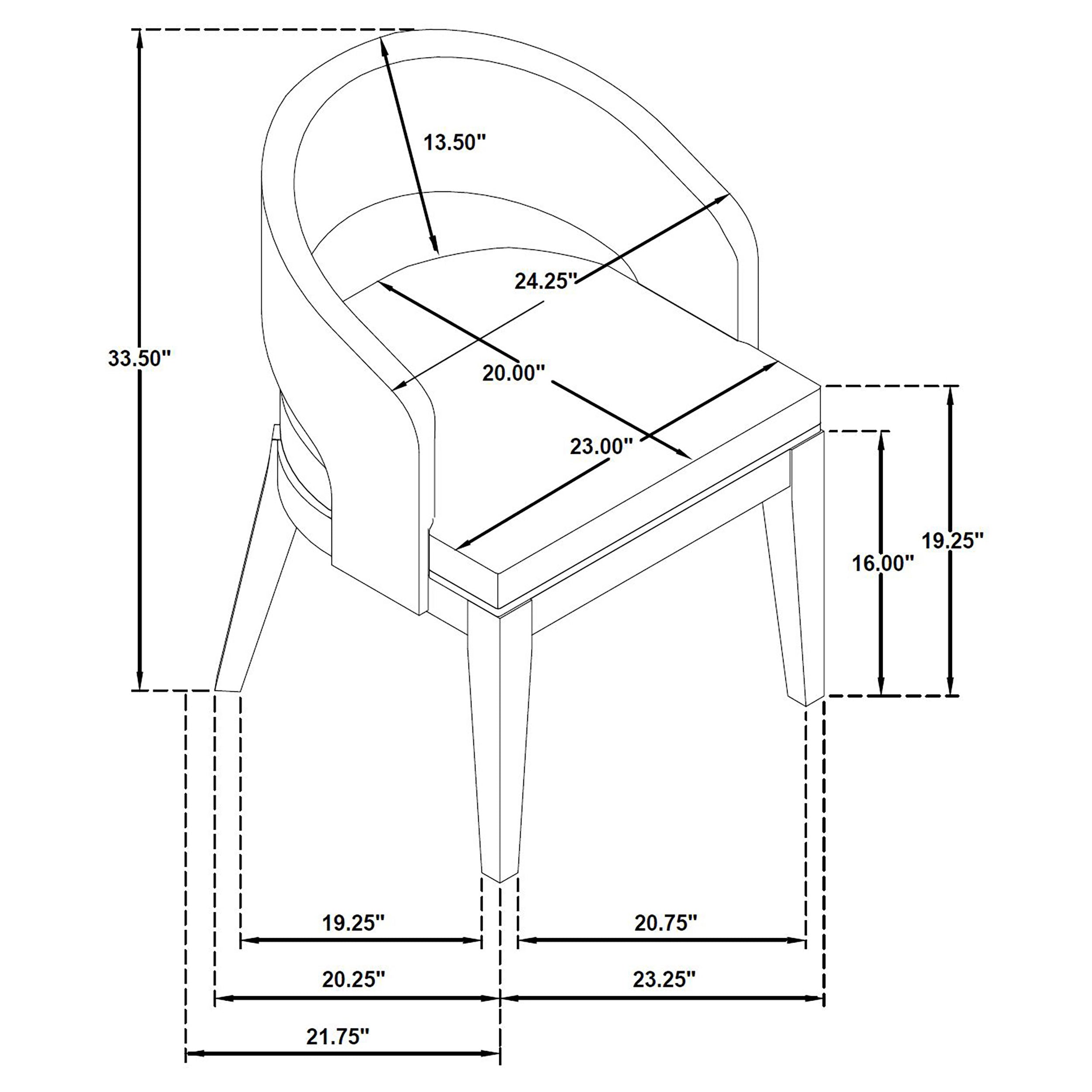 Leandro Dining Arm Chair - Romeo & Juliet Furniture (Warren,MI)