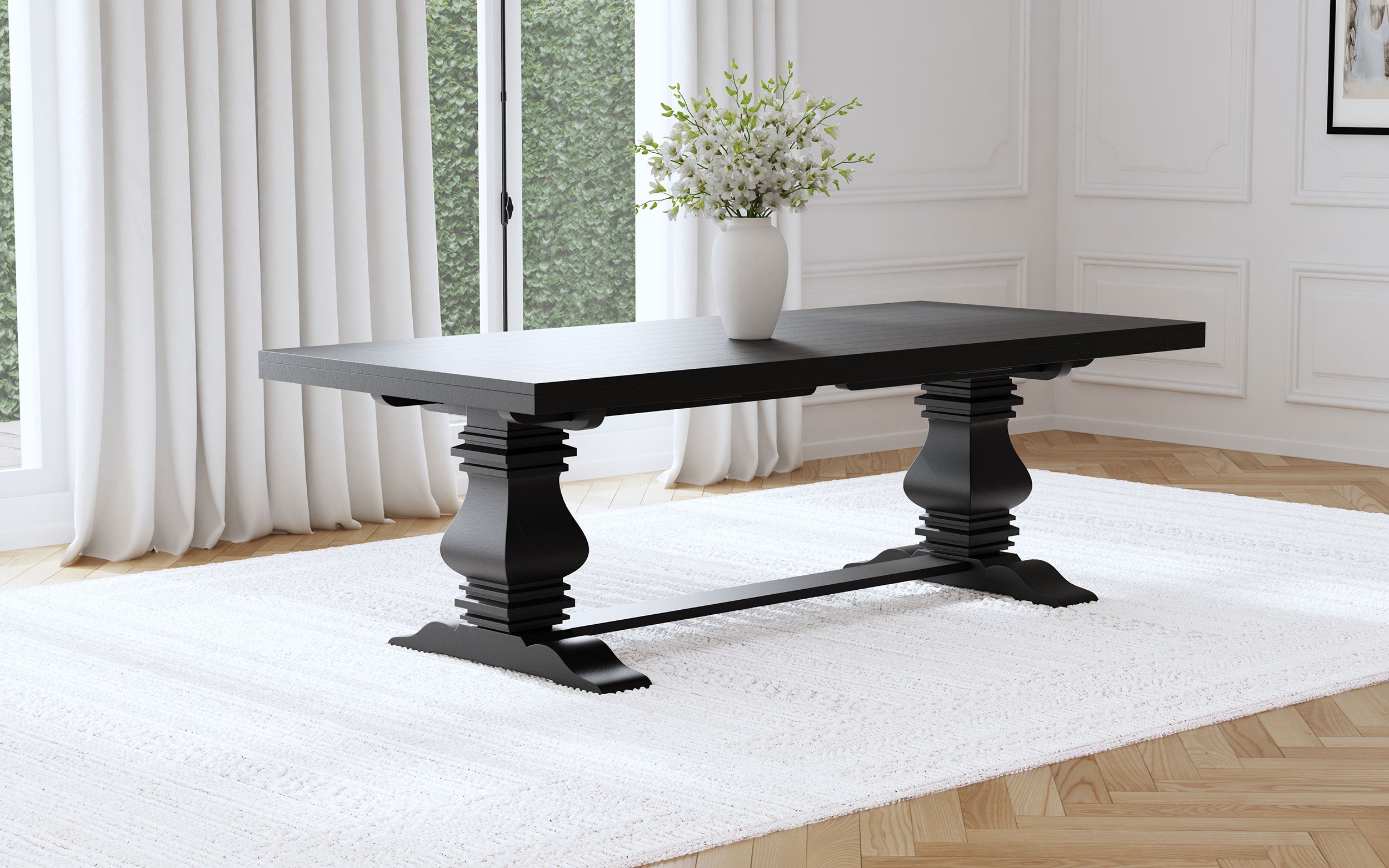 Florence Extension Dining Table - Romeo & Juliet Furniture (Warren,MI)