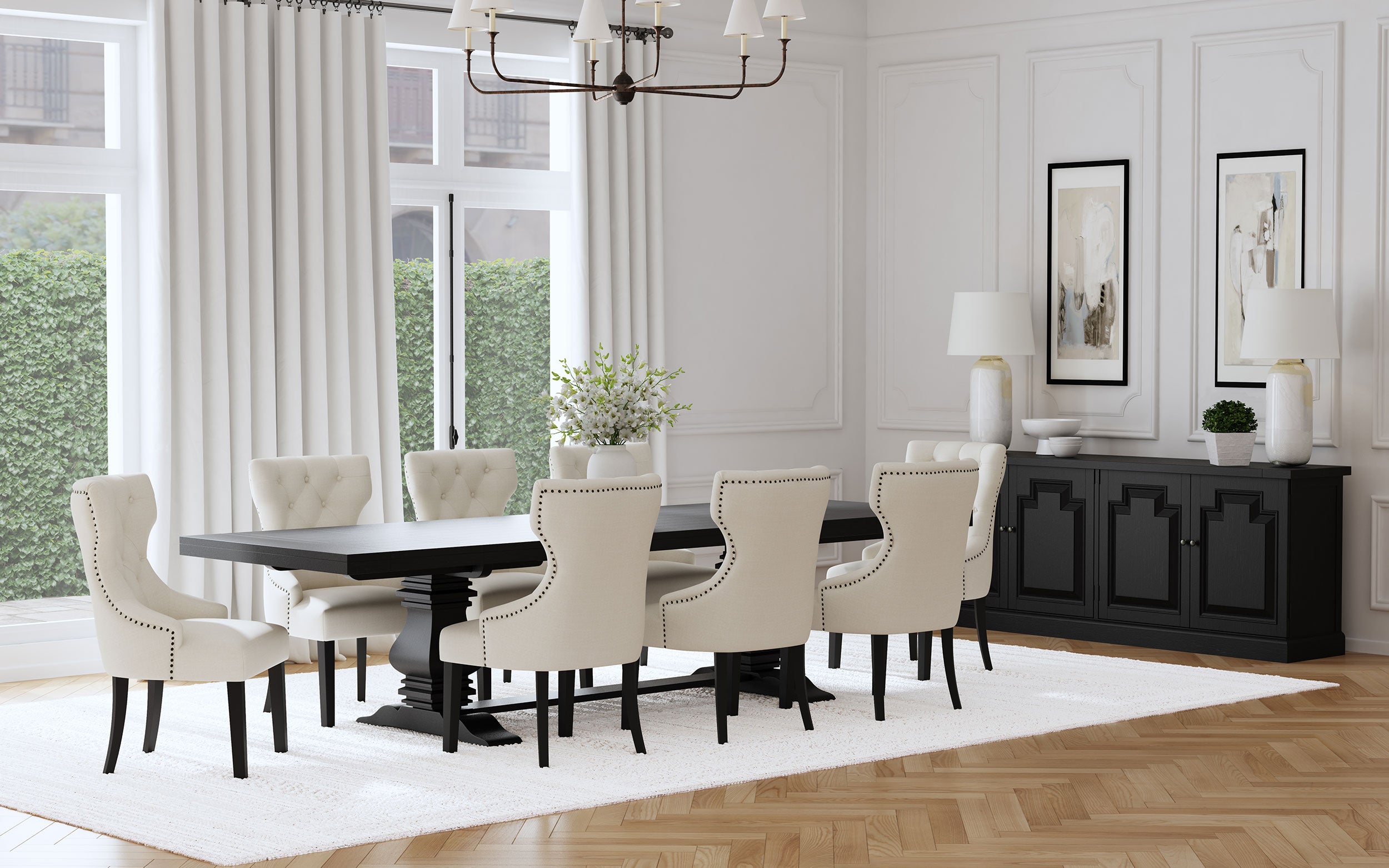 Florence Extension Dining Table - Romeo & Juliet Furniture (Warren,MI)