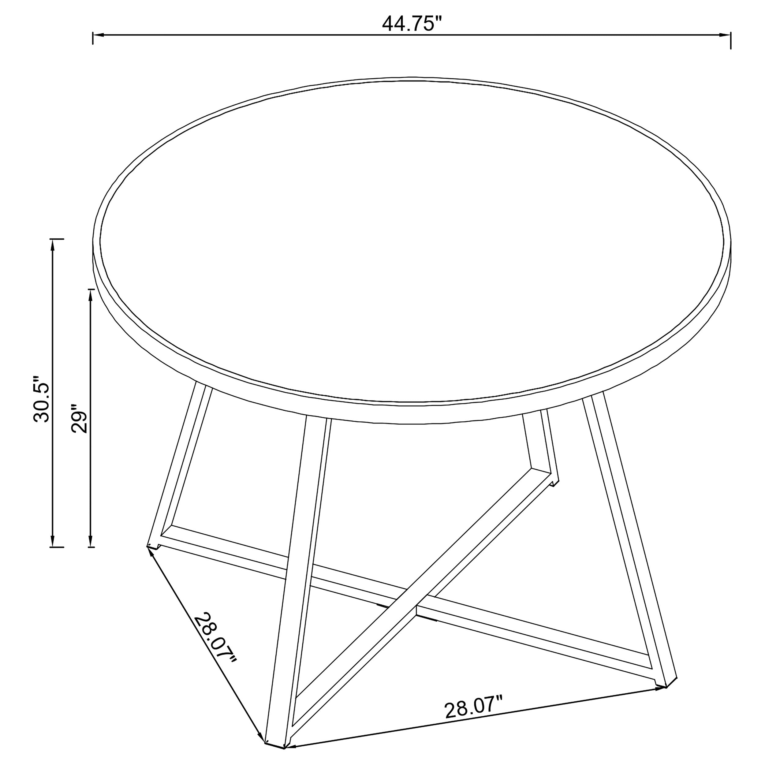 Jillian Dining Table - Romeo & Juliet Furniture (Warren,MI)