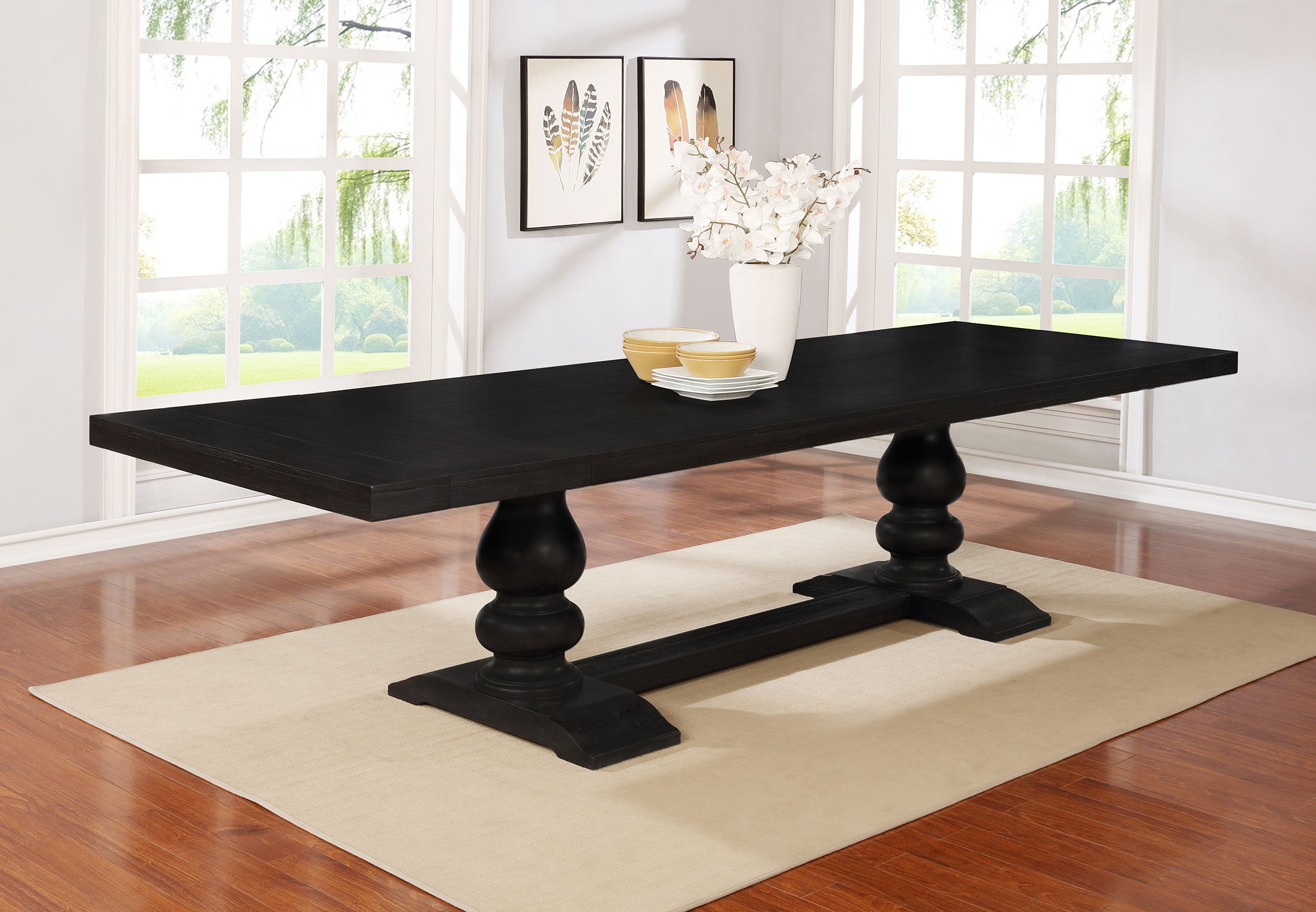 Phelps Extension Dining Table - Romeo & Juliet Furniture (Warren,MI)