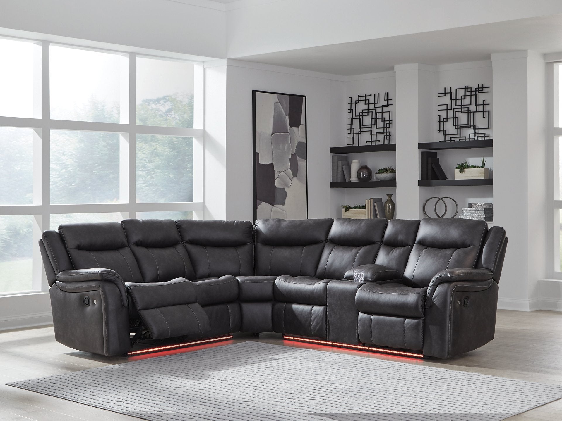 Sultan Meadow Reclining Sectional - Romeo & Juliet Furniture (Warren,MI)