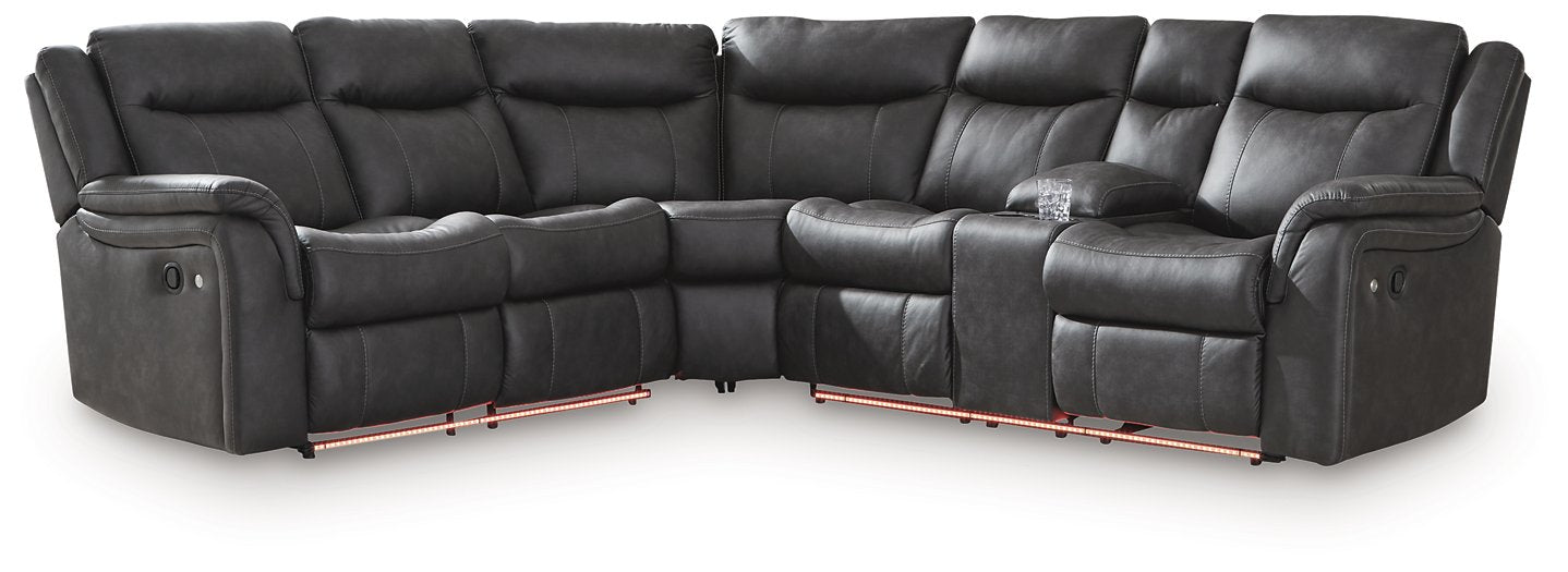 Sultan Meadow Reclining Sectional - Romeo & Juliet Furniture (Warren,MI)