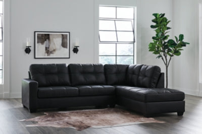 Barlin Mills Sectional with Chaise - Romeo & Juliet Furniture (Warren,MI)
