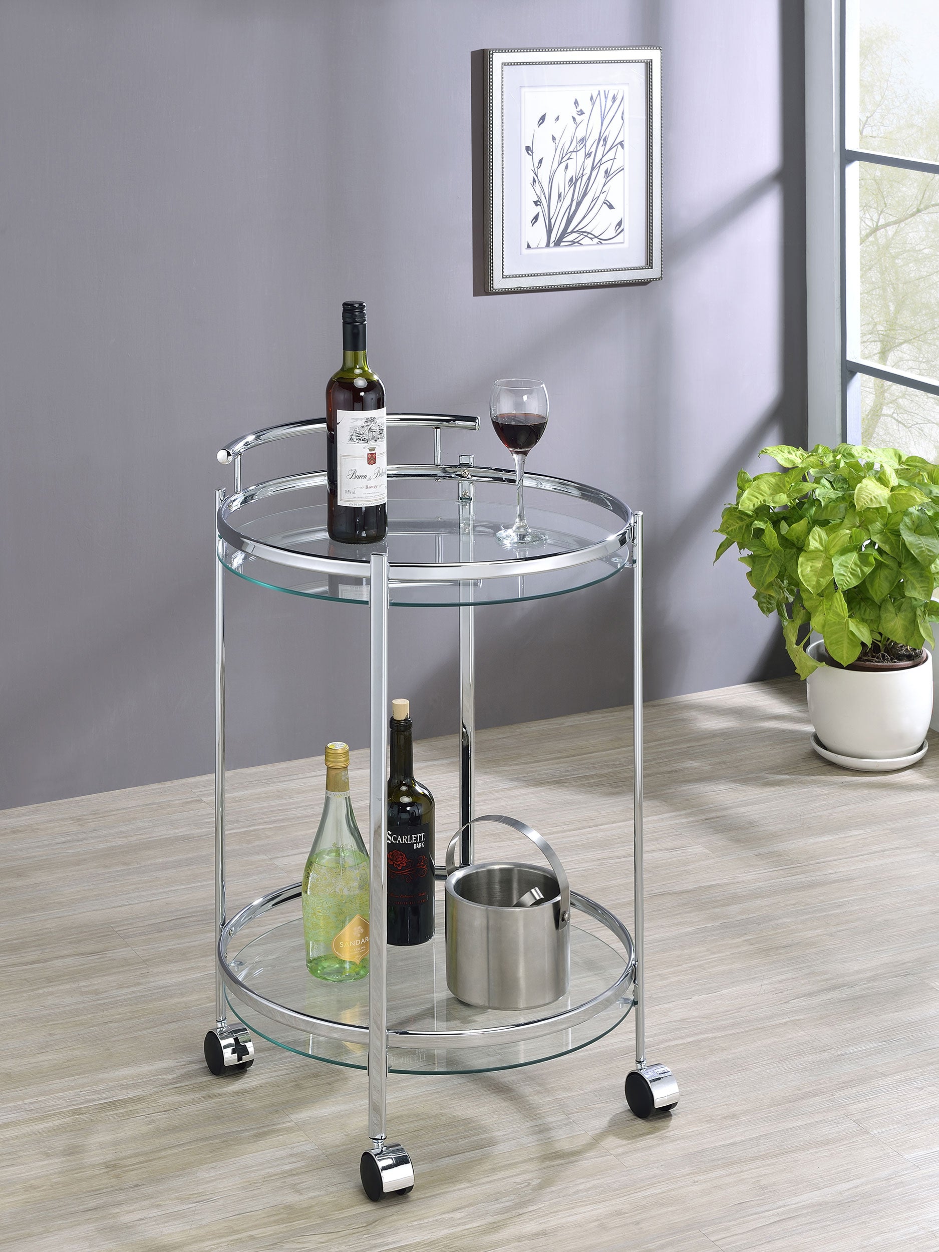 Chrissy Bar Cart - Romeo & Juliet Furniture (Warren,MI)