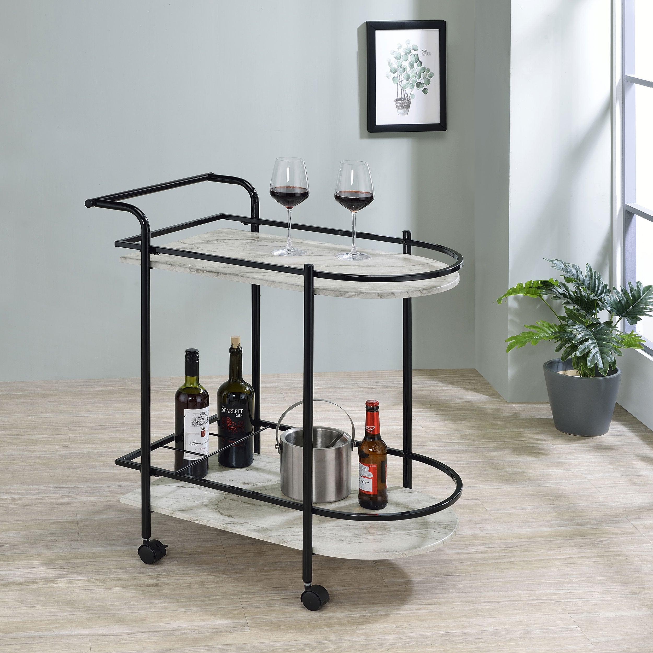Desiree Bar Cart - Romeo & Juliet Furniture (Warren,MI)