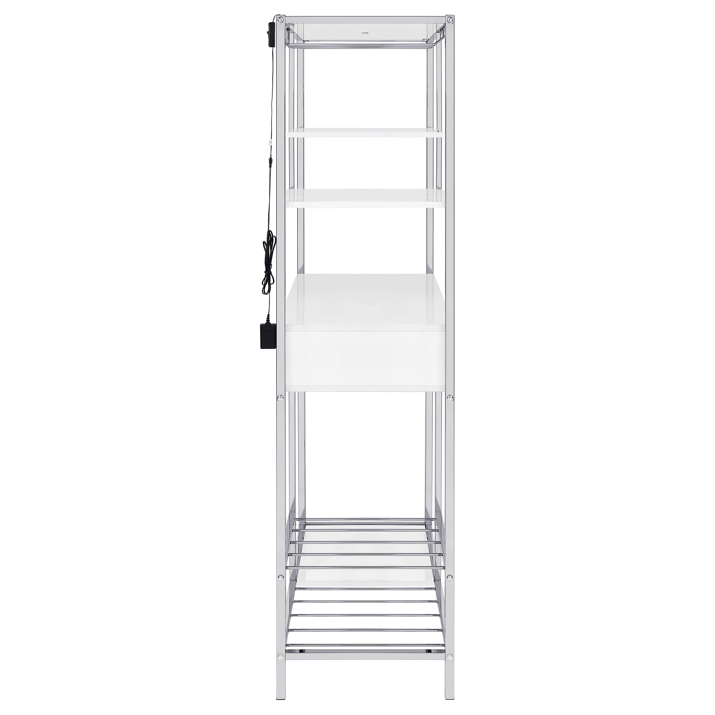 Figueroa Wine Cabinet with LED Lighting - Romeo & Juliet Furniture (Warren,MI)