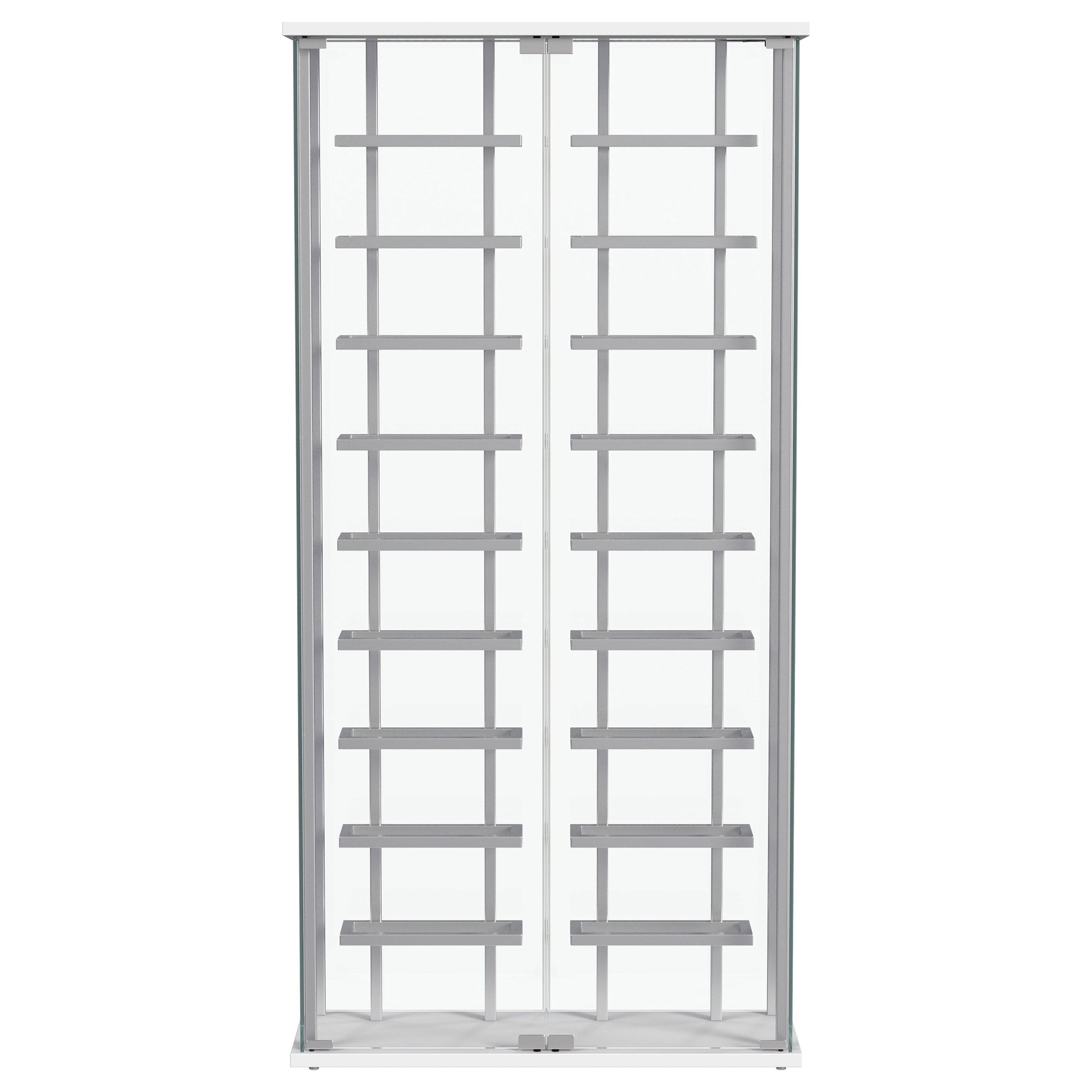 Montara Wine Cabinet with LED Lighting - Romeo & Juliet Furniture (Warren,MI)