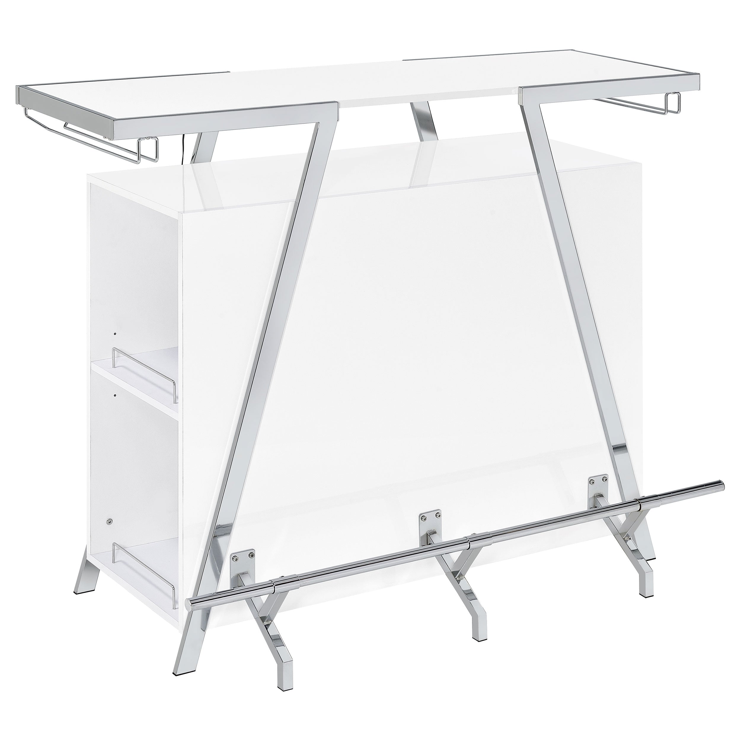 Araceli Home Bar with LED Lighting - Romeo & Juliet Furniture (Warren,MI)