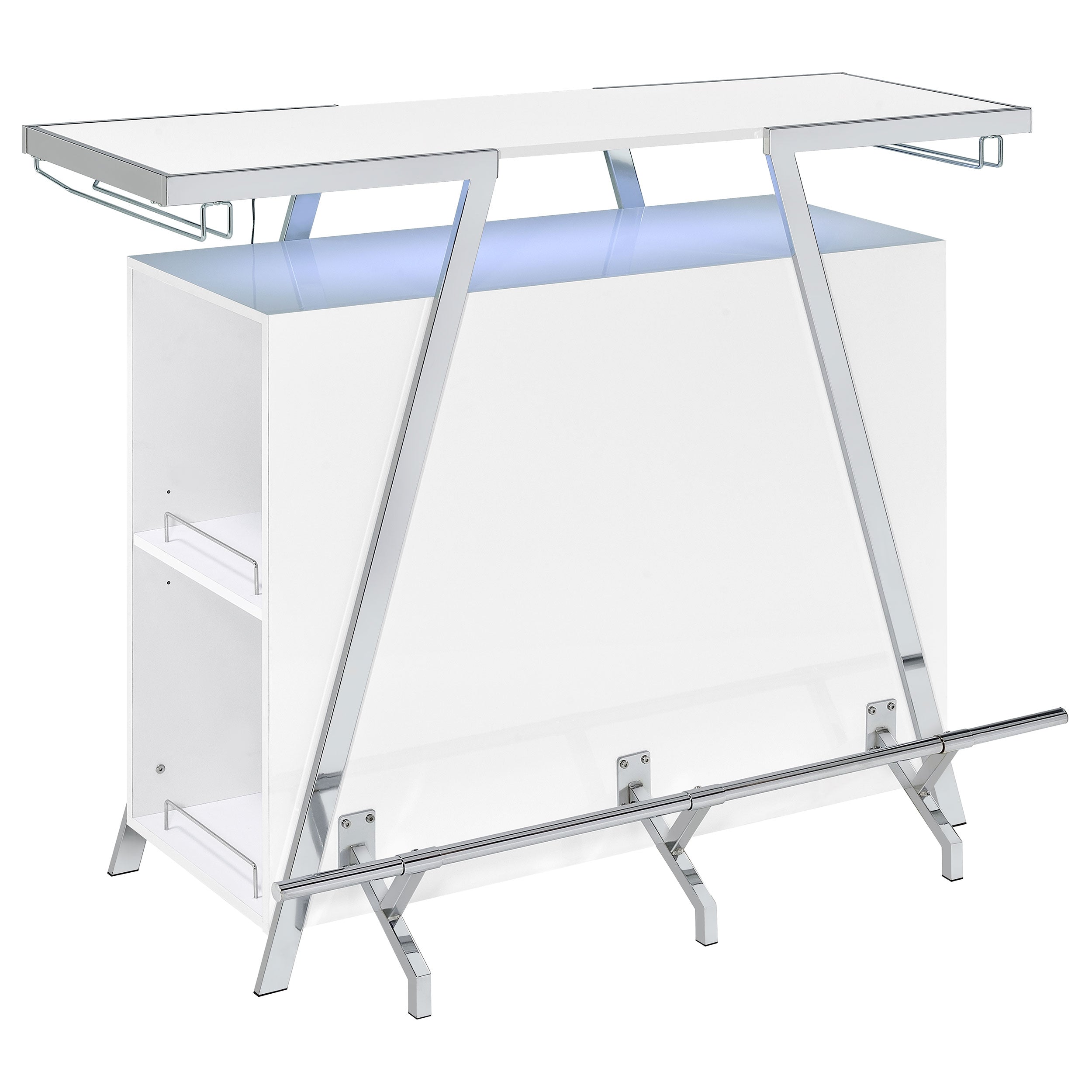 Araceli Home Bar with LED Lighting - Romeo & Juliet Furniture (Warren,MI)