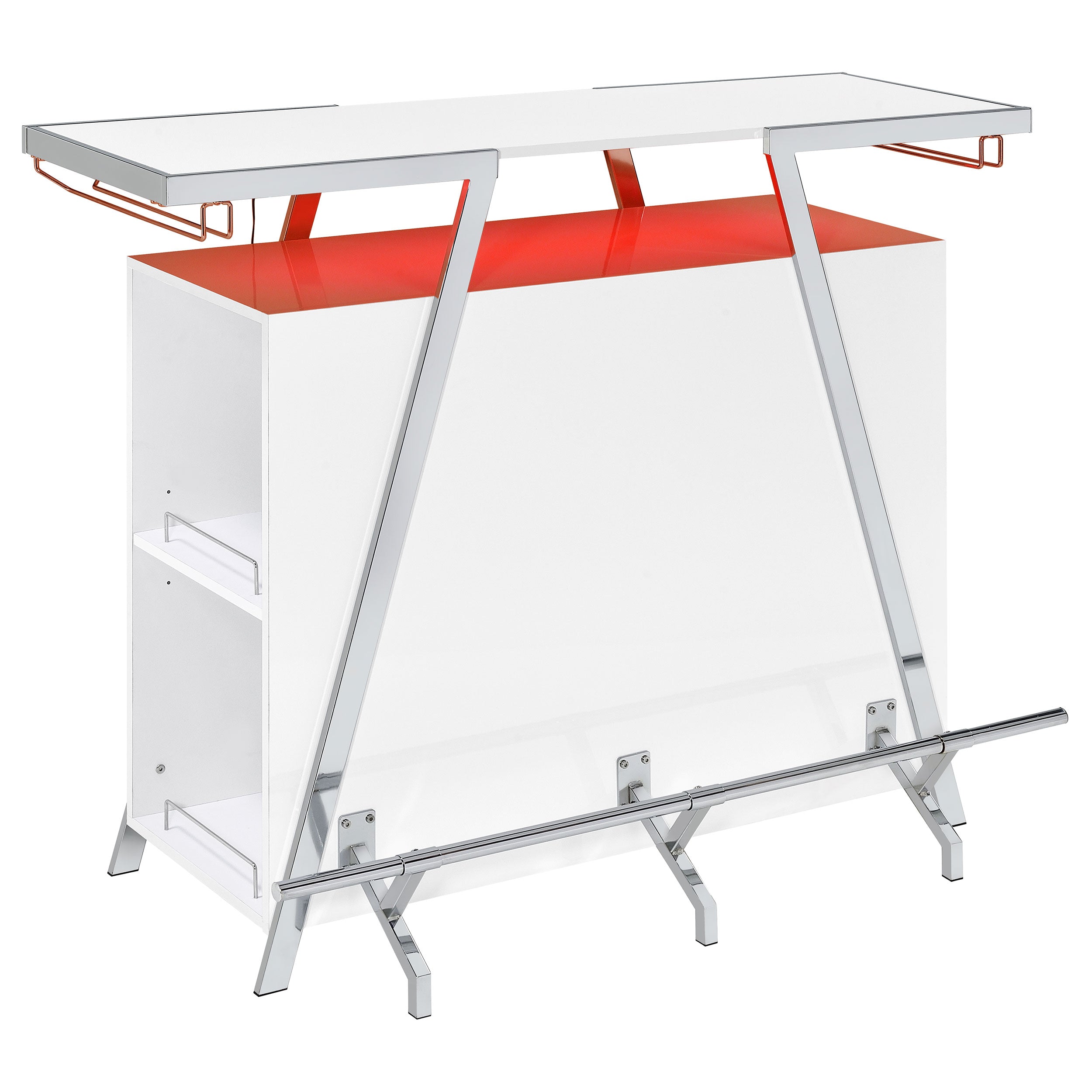 Araceli Home Bar with LED Lighting - Romeo & Juliet Furniture (Warren,MI)