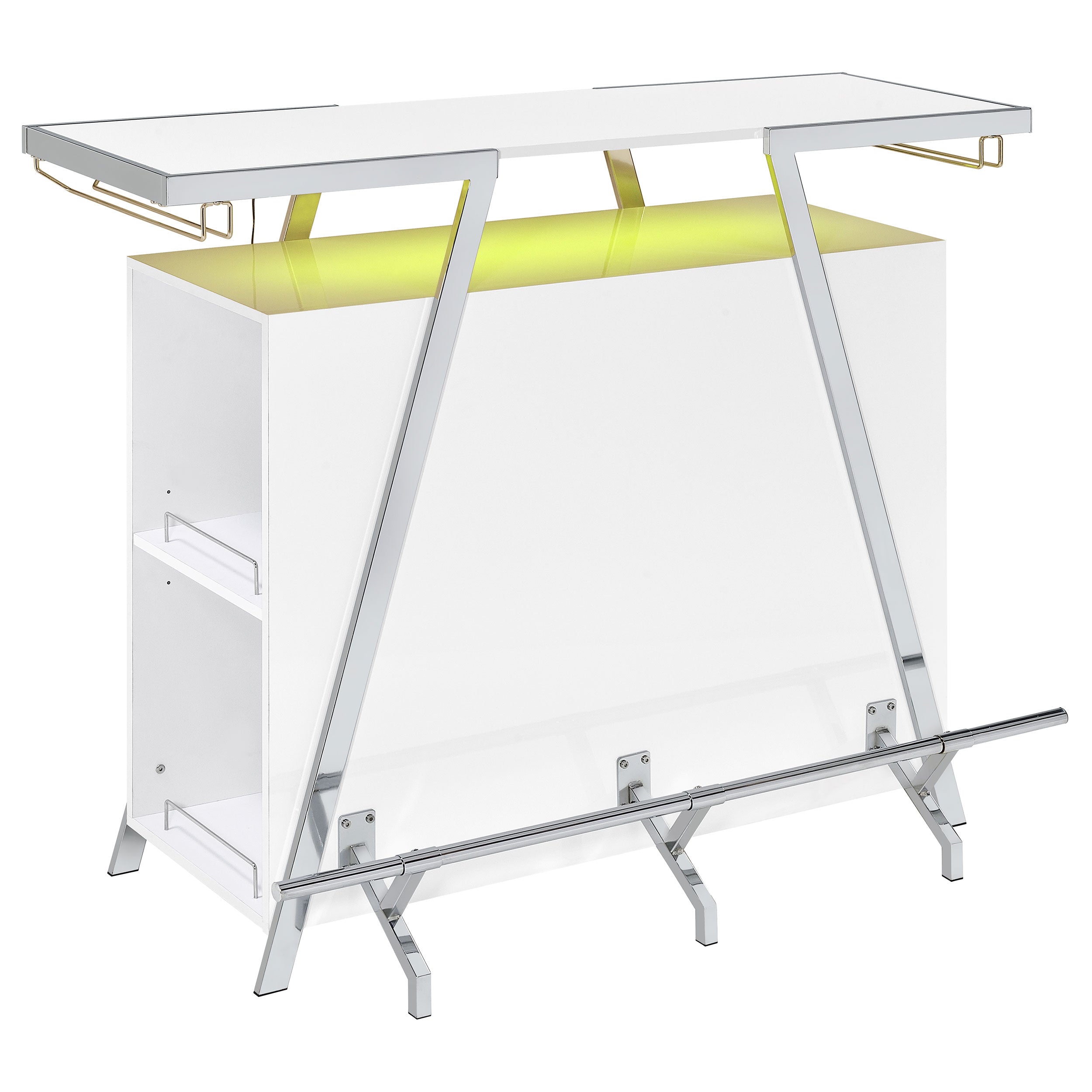 Araceli Home Bar with LED Lighting - Romeo & Juliet Furniture (Warren,MI)