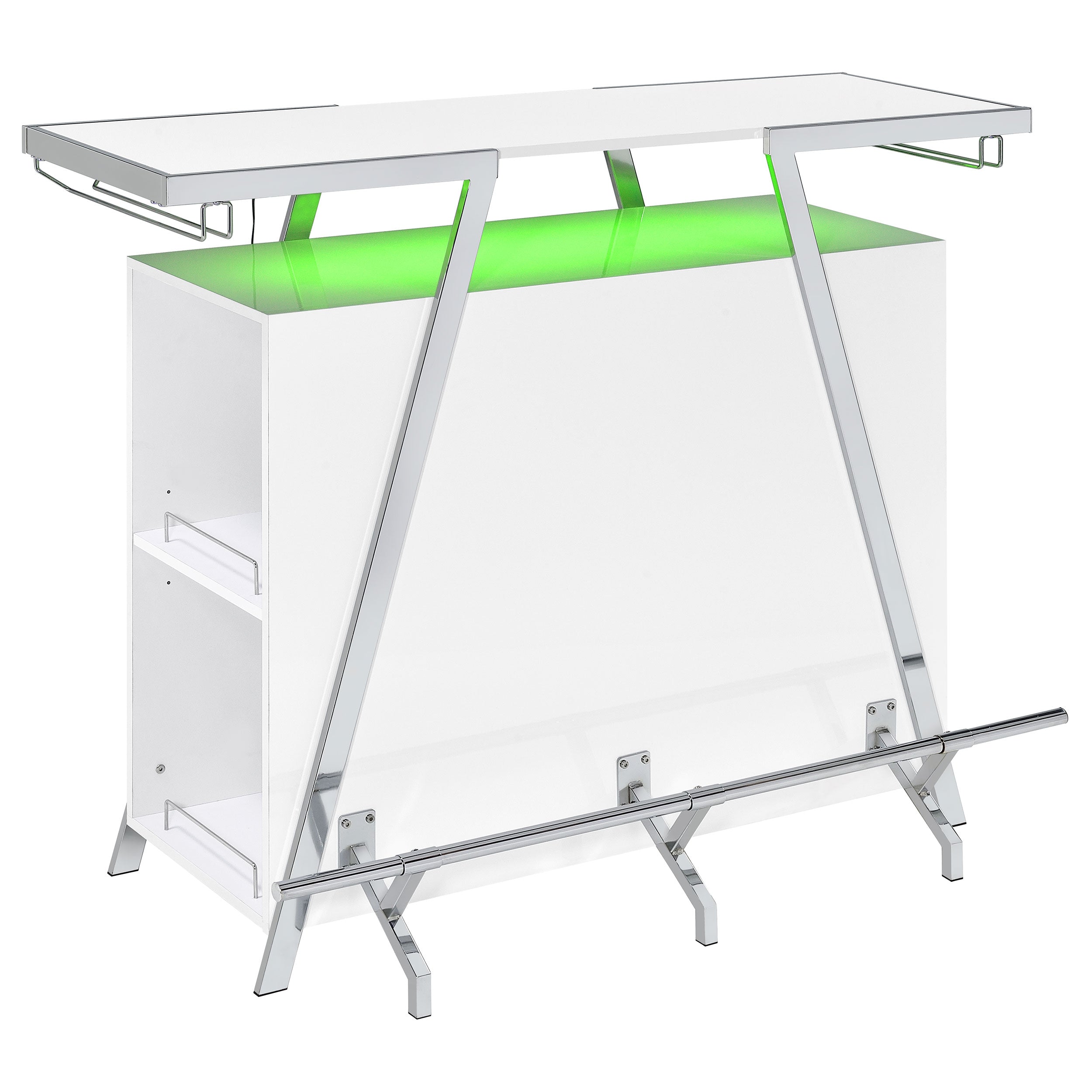 Araceli Home Bar with LED Lighting - Romeo & Juliet Furniture (Warren,MI)