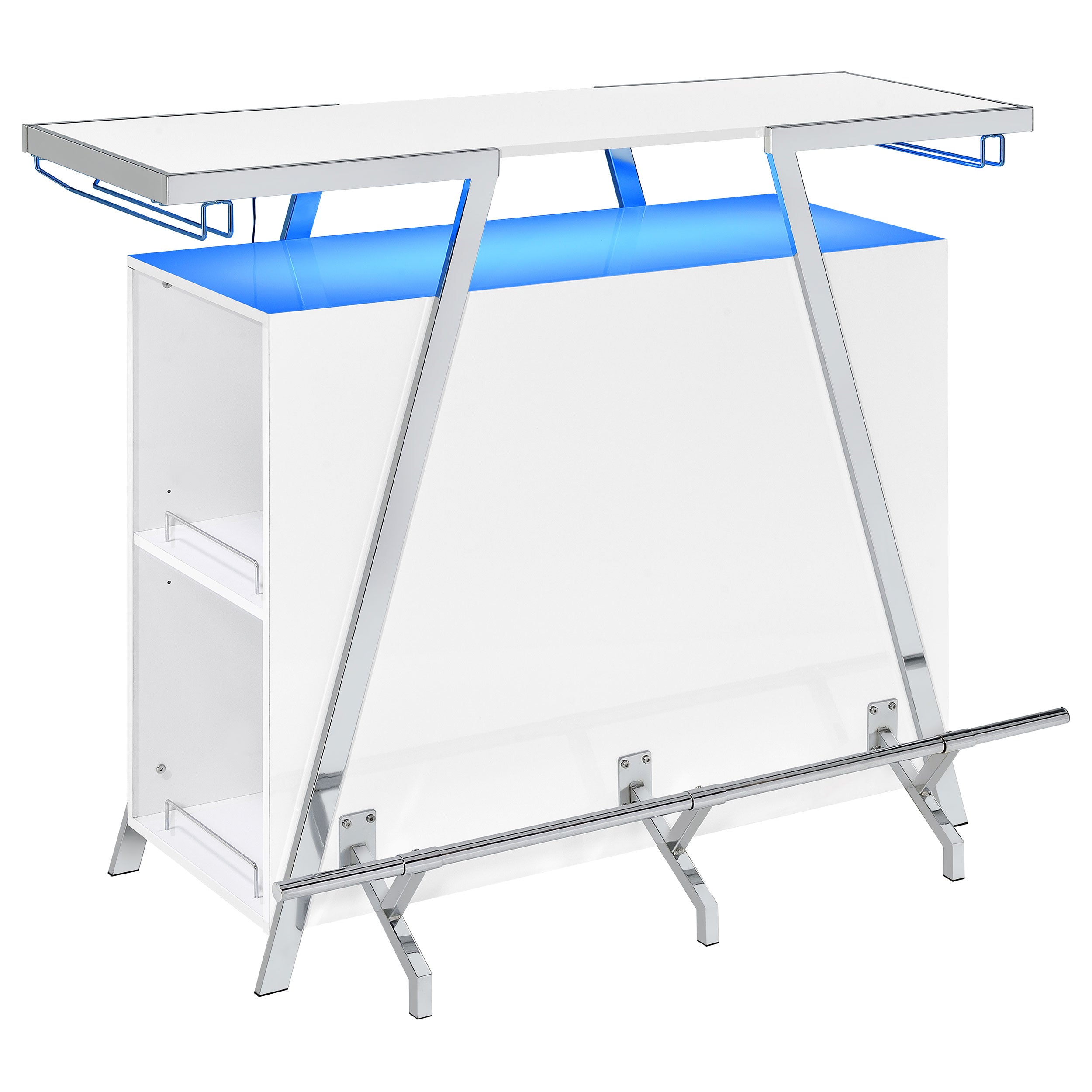 Araceli Home Bar with LED Lighting - Romeo & Juliet Furniture (Warren,MI)