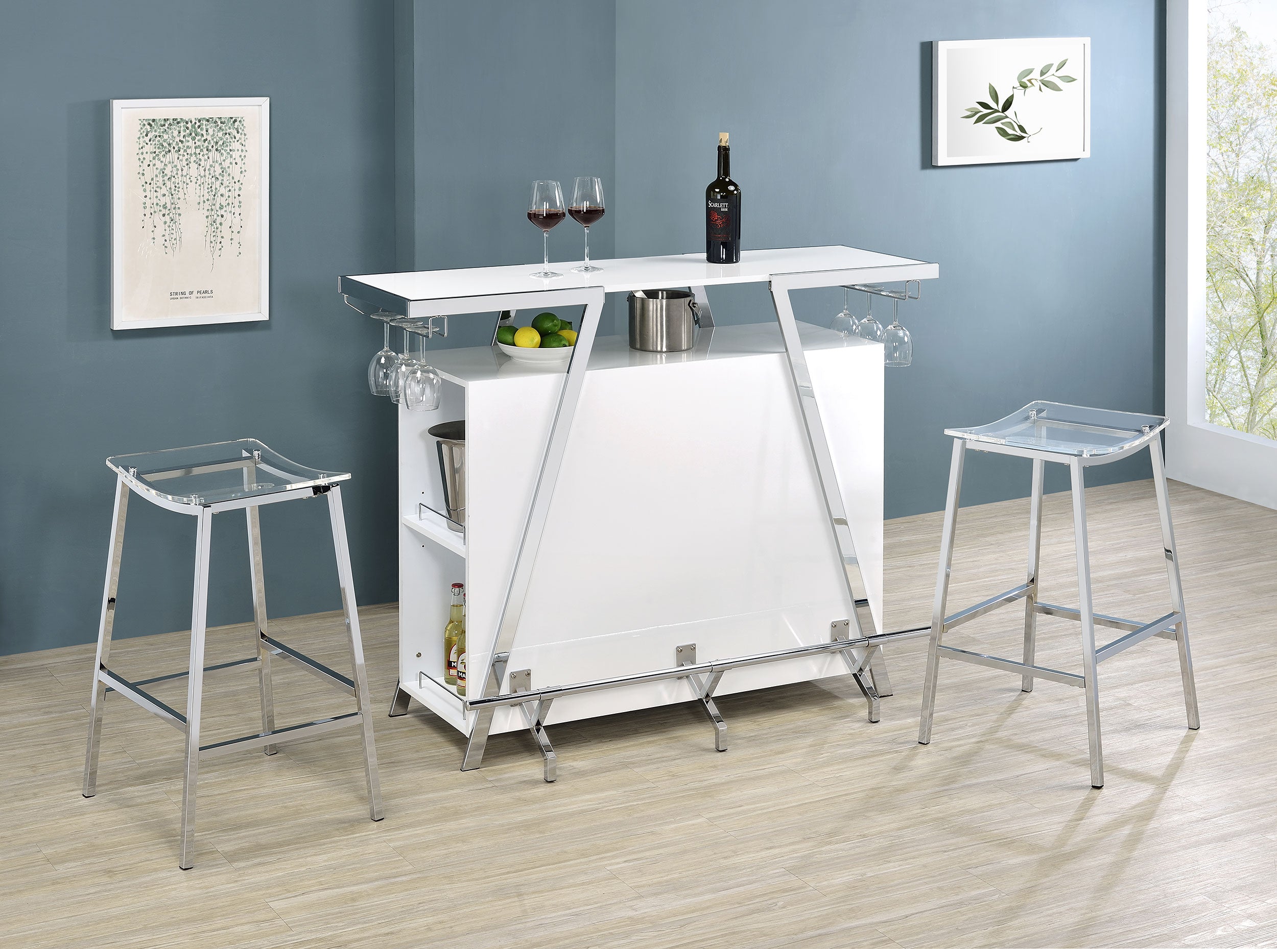 Araceli Home Bar with LED Lighting