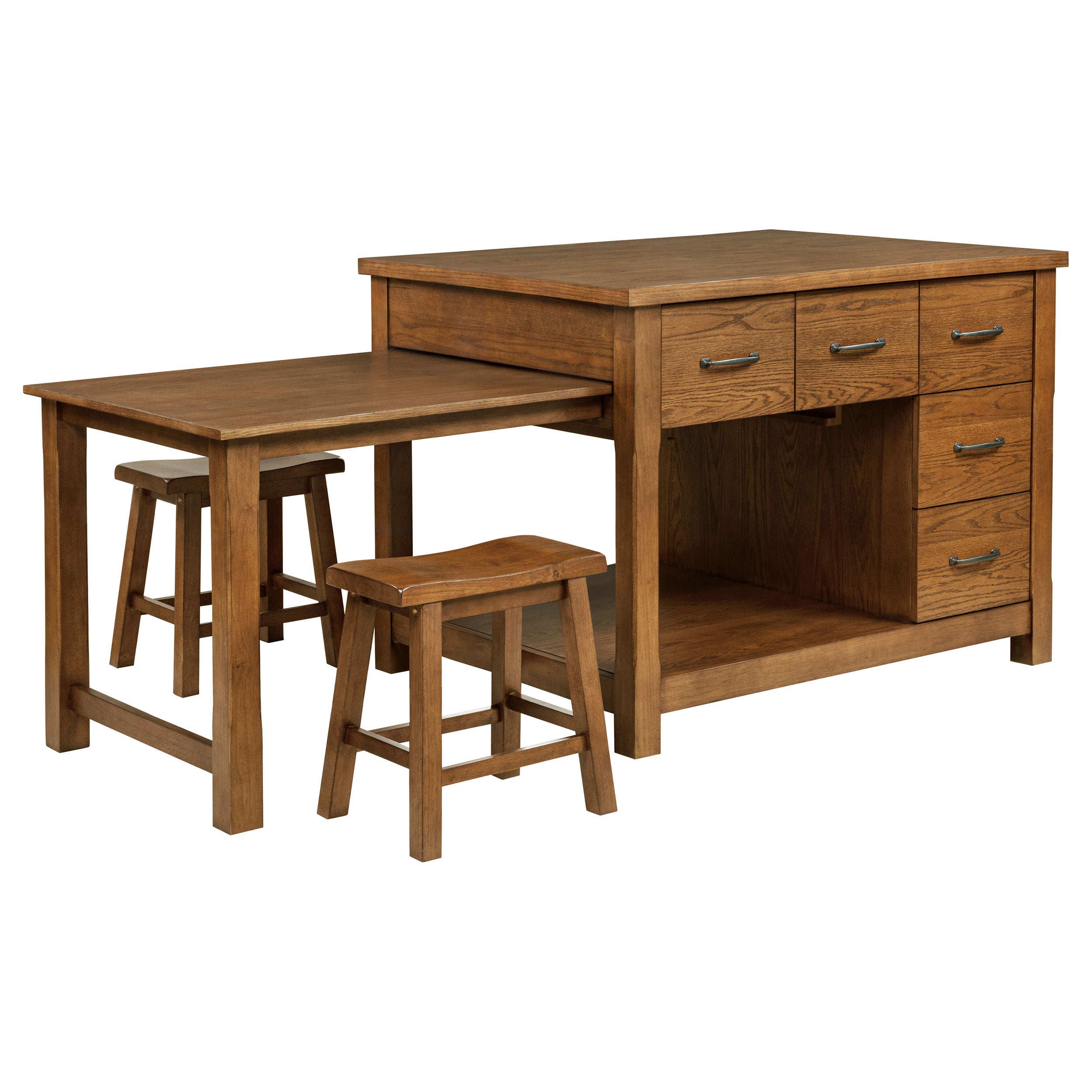 Mayfair Kitchen Island Set - Romeo & Juliet Furniture (Warren,MI)