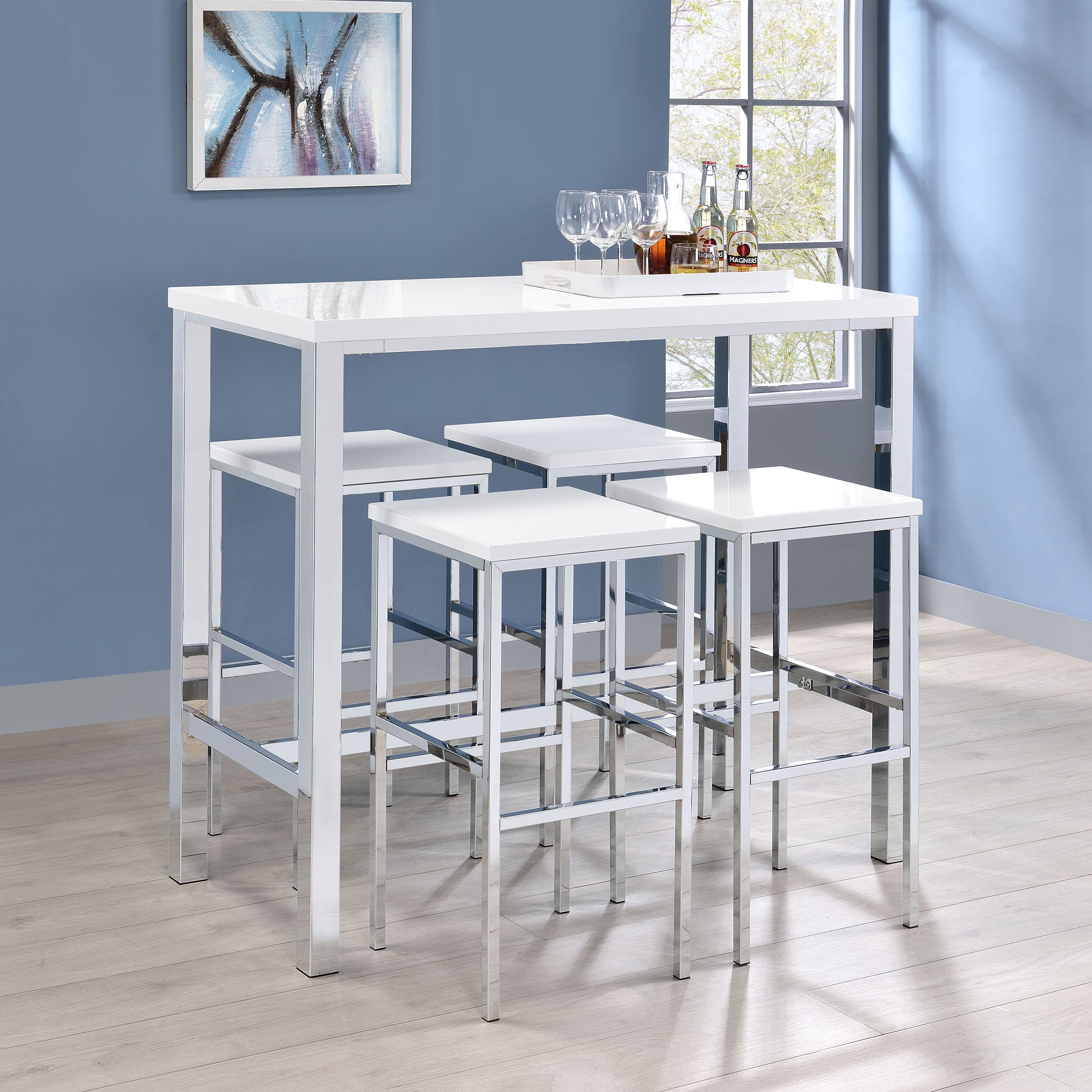Natividad Bar Table Set - Romeo & Juliet Furniture (Warren,MI)