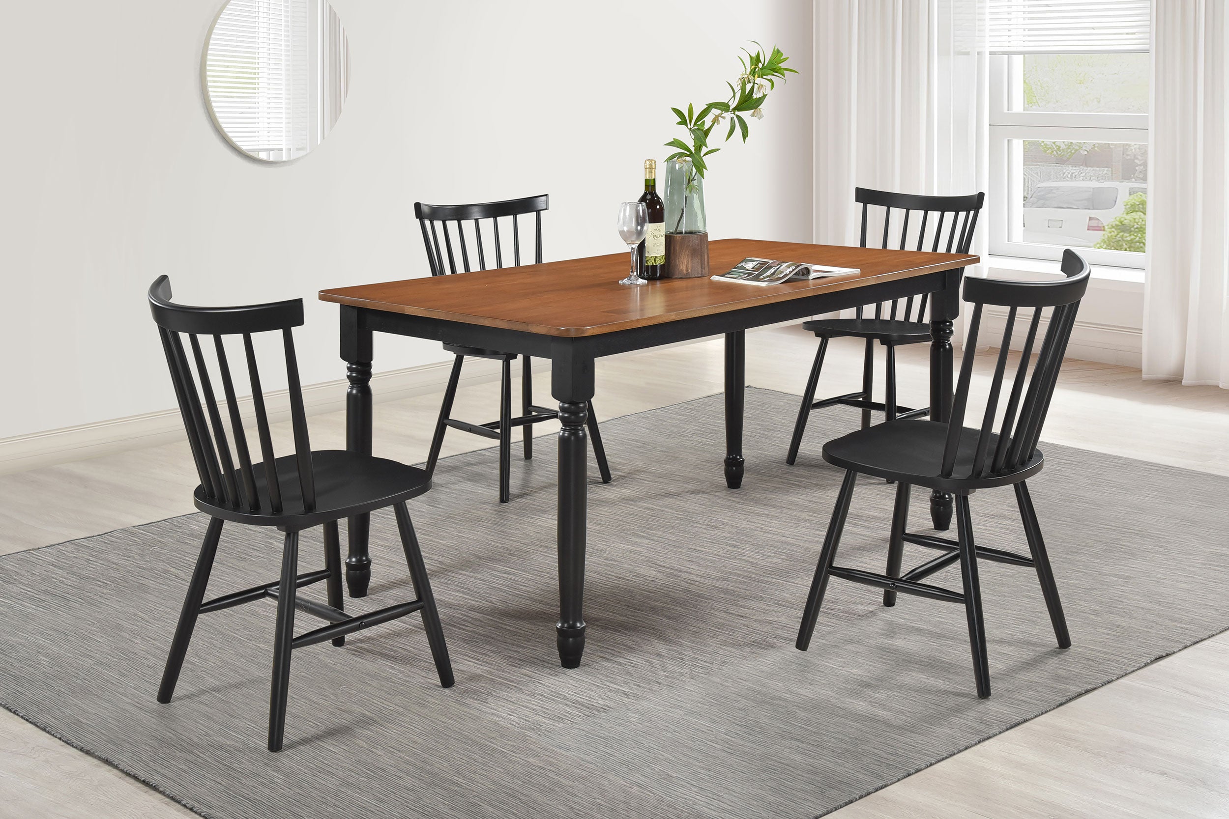 Hollyoak Dining Set - Romeo & Juliet Furniture (Warren,MI)