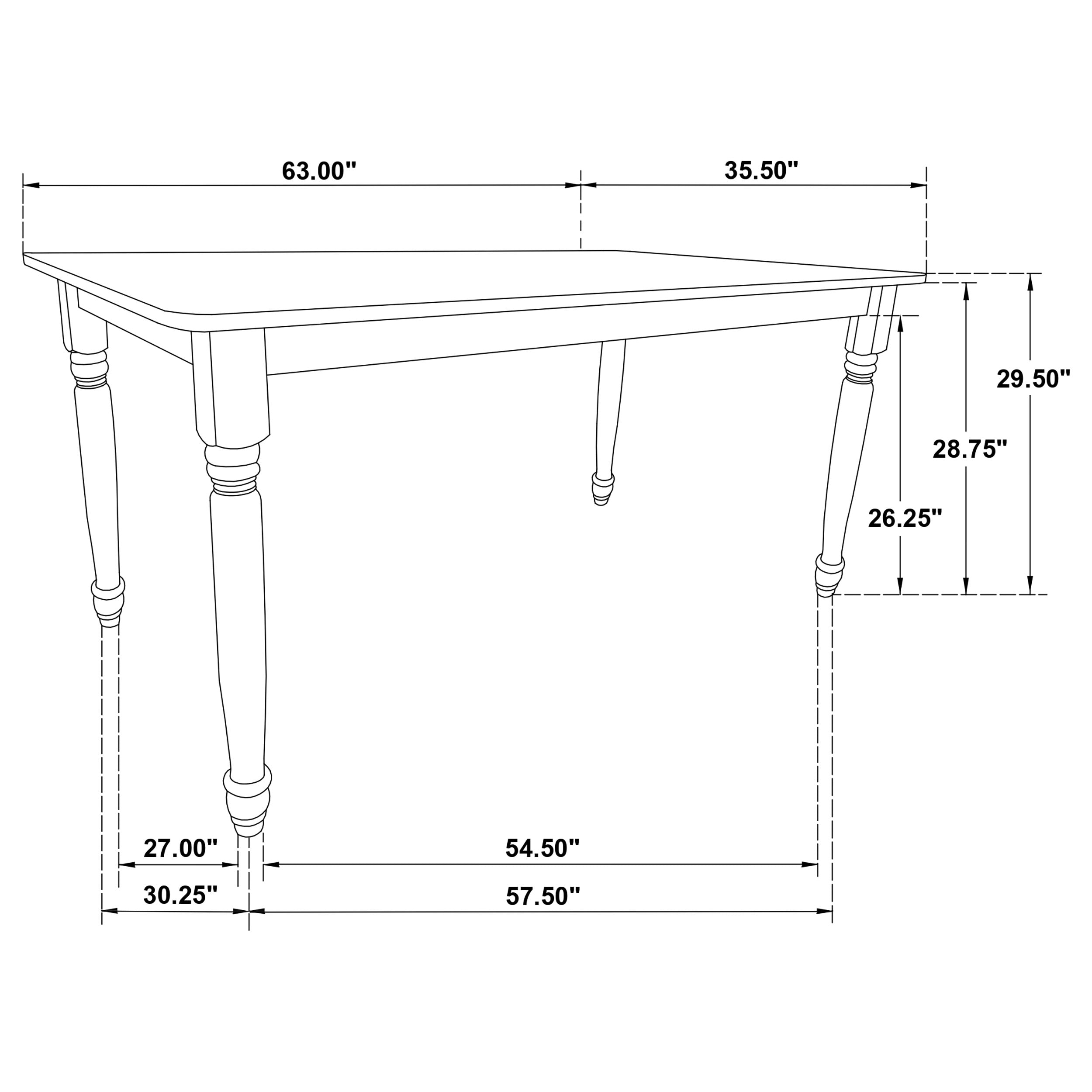 Hollyoak Dining Table - Romeo & Juliet Furniture (Warren,MI)