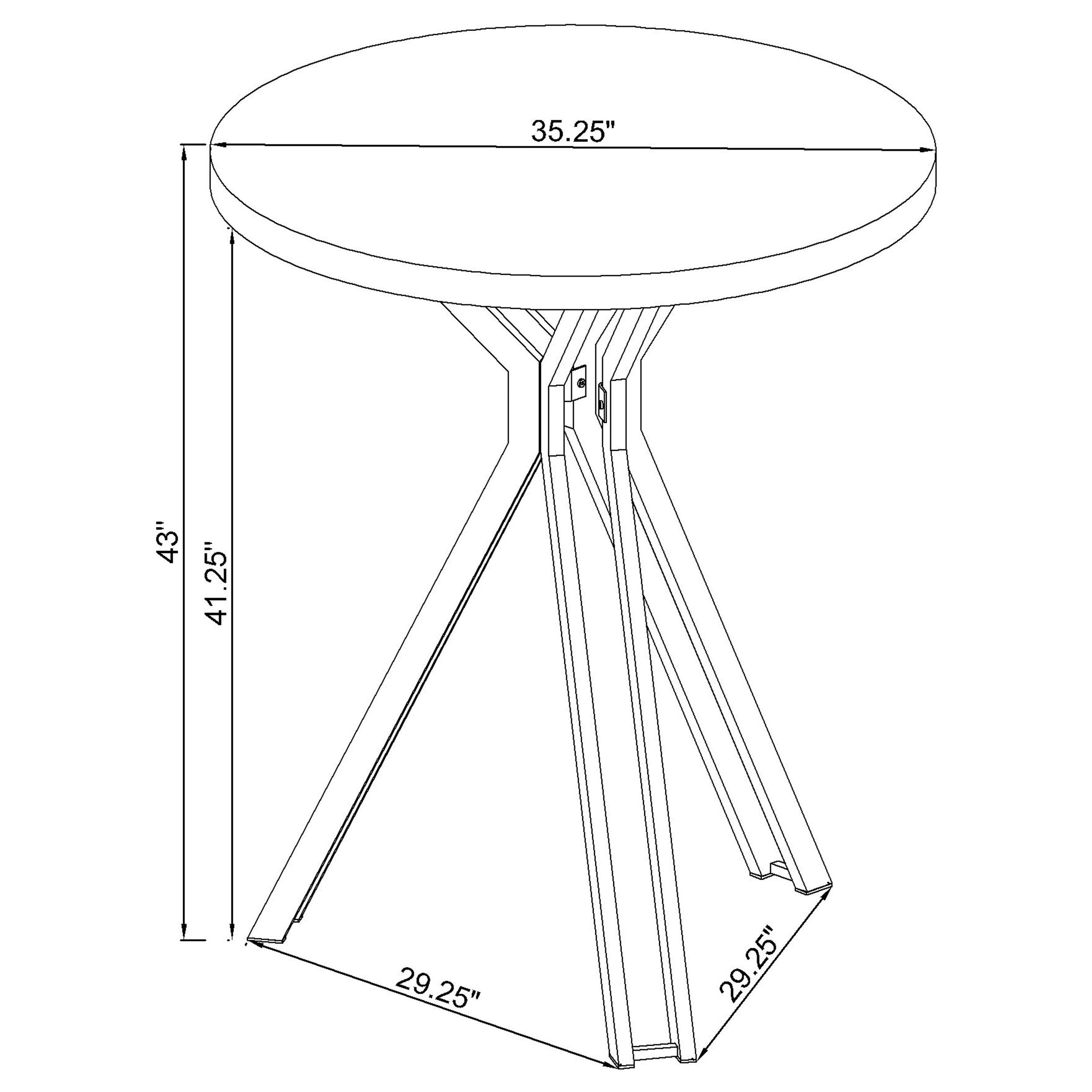 Edgerton Bar Table - Romeo & Juliet Furniture (Warren,MI)