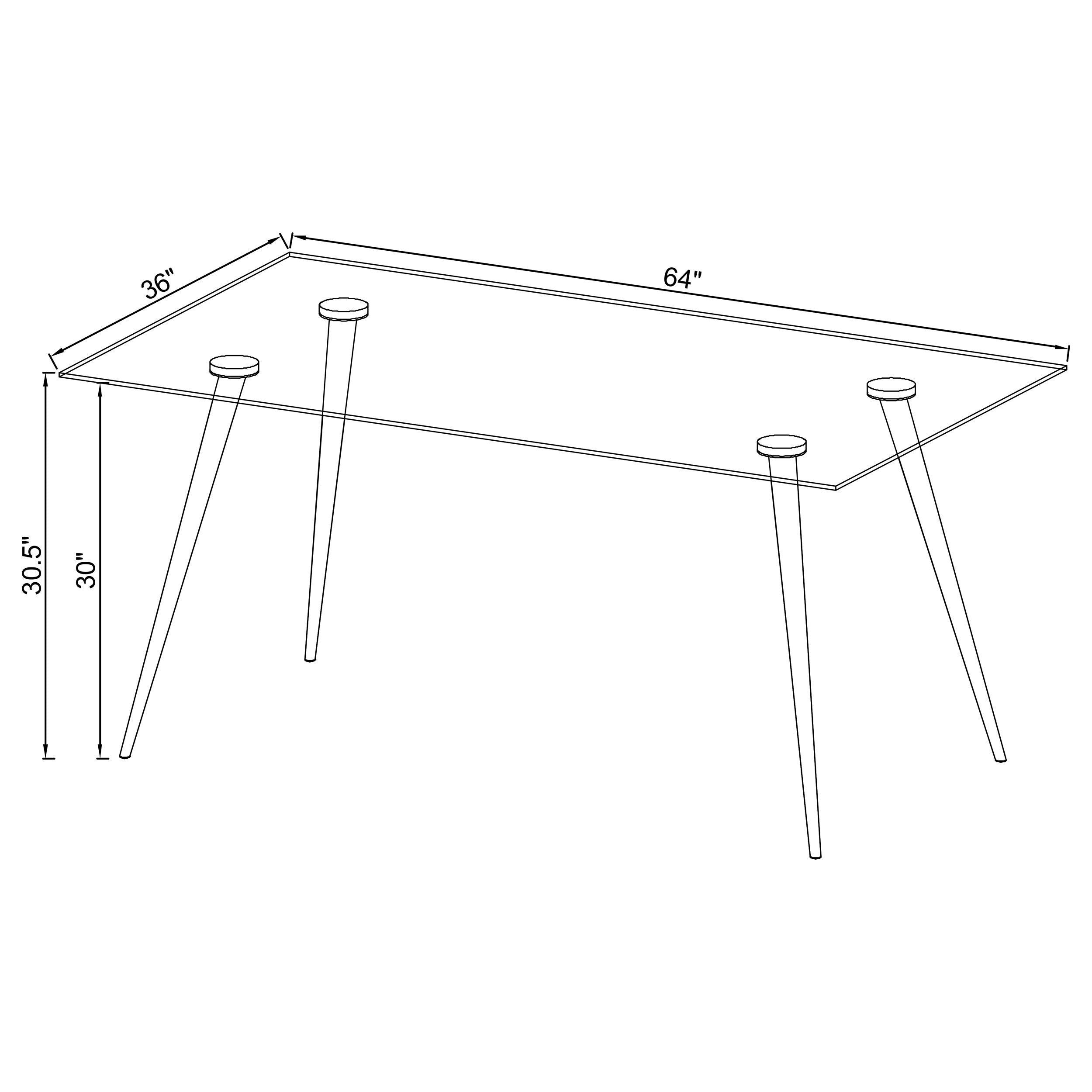 Gilman Dining Table - Romeo & Juliet Furniture (Warren,MI)