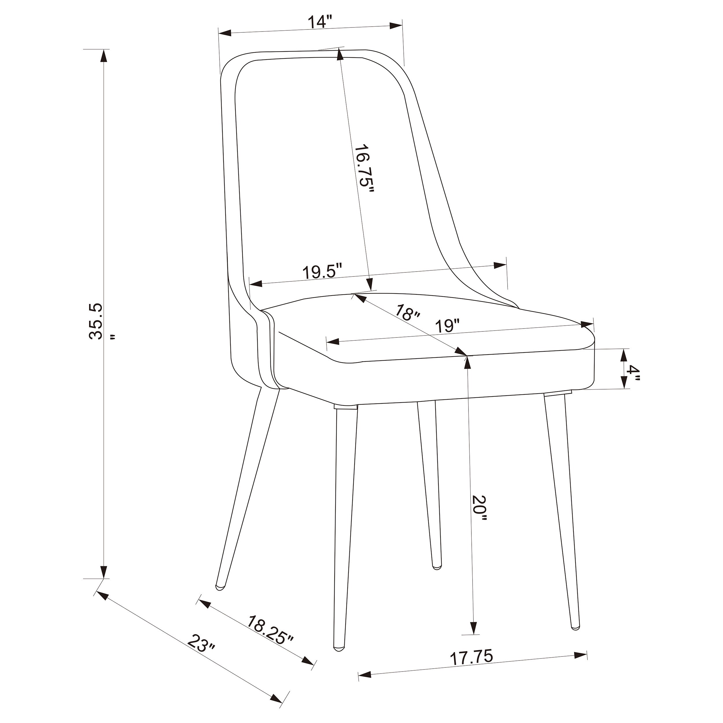 Cabianca Dining Side Chair - Romeo & Juliet Furniture (Warren,MI)