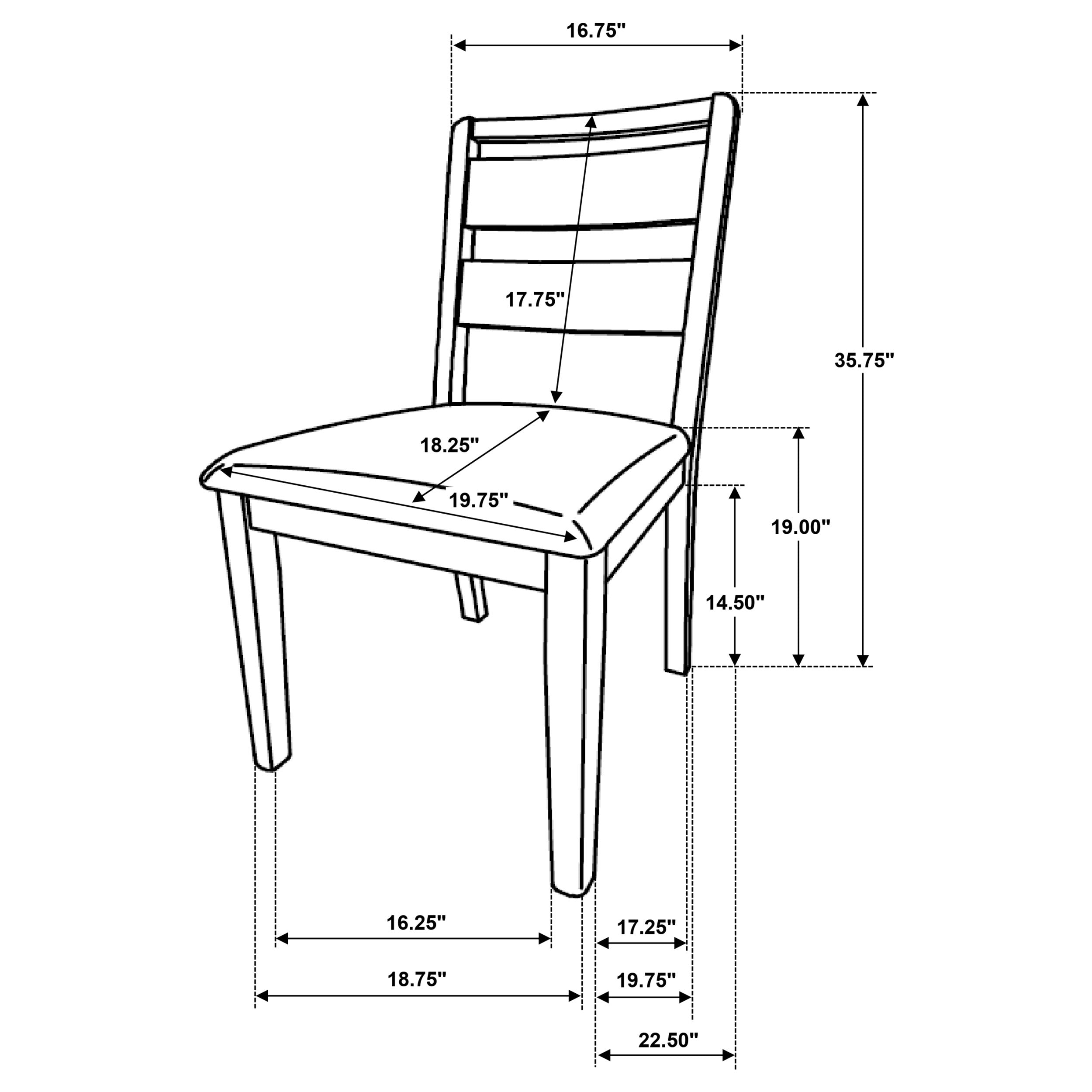 Duncan Dining Side Chair - Romeo & Juliet Furniture (Warren,MI)